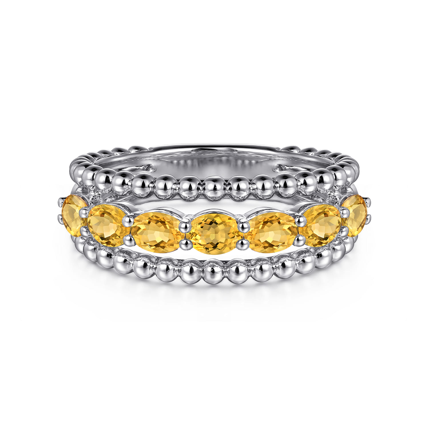 Bujukan Citrine Easy Stackable Ring