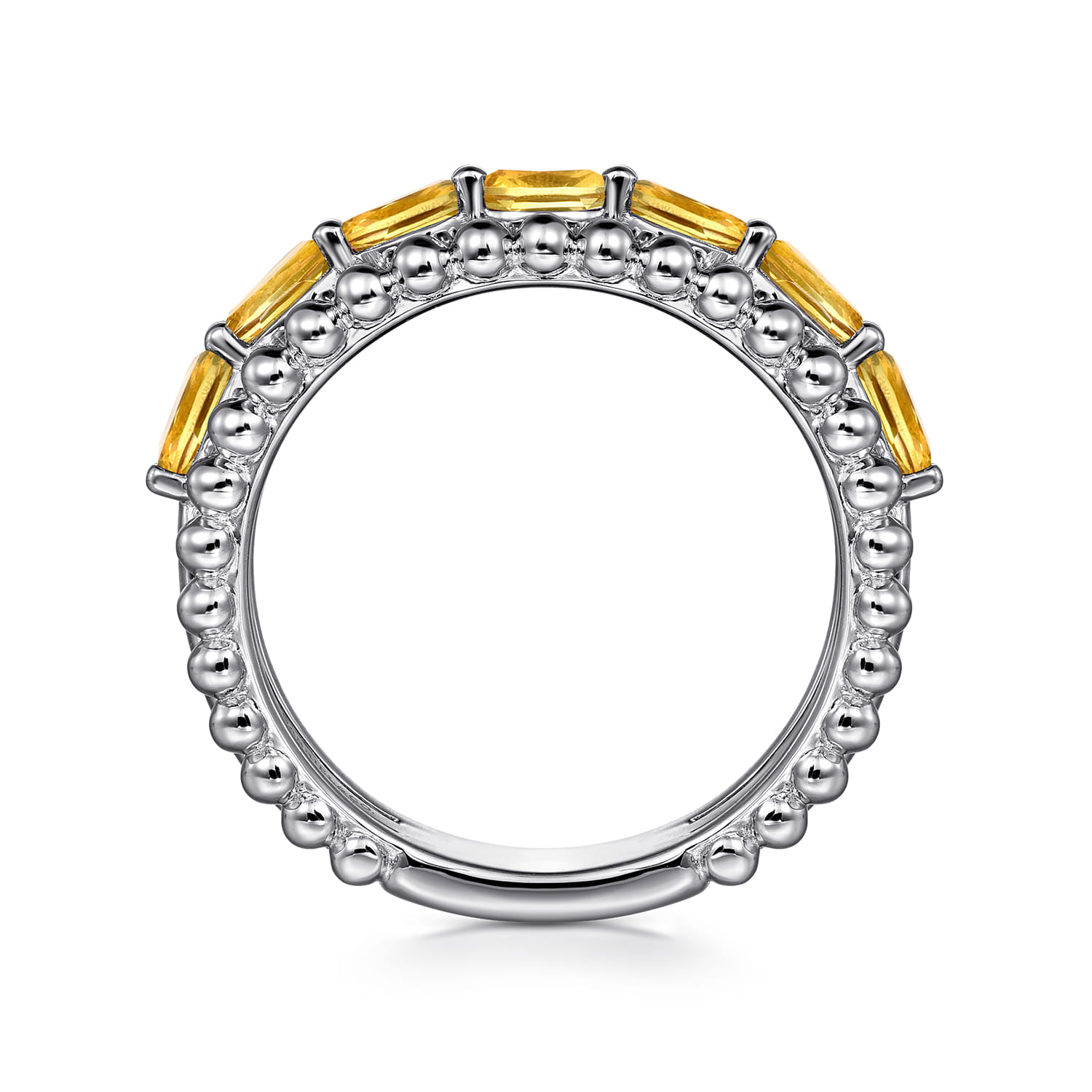 Bujukan Citrine Easy Stackable Ring in Sterling Silver, photograph 2