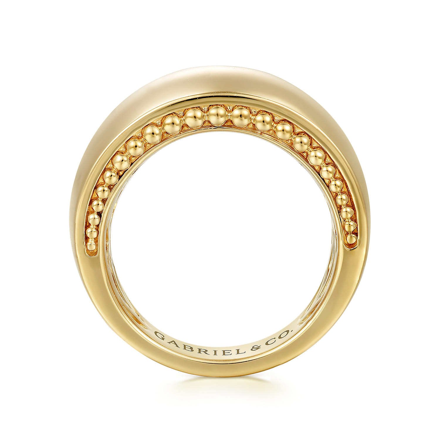 Bujukan Cigar Band in 14K Yellow Gold, photograph 2