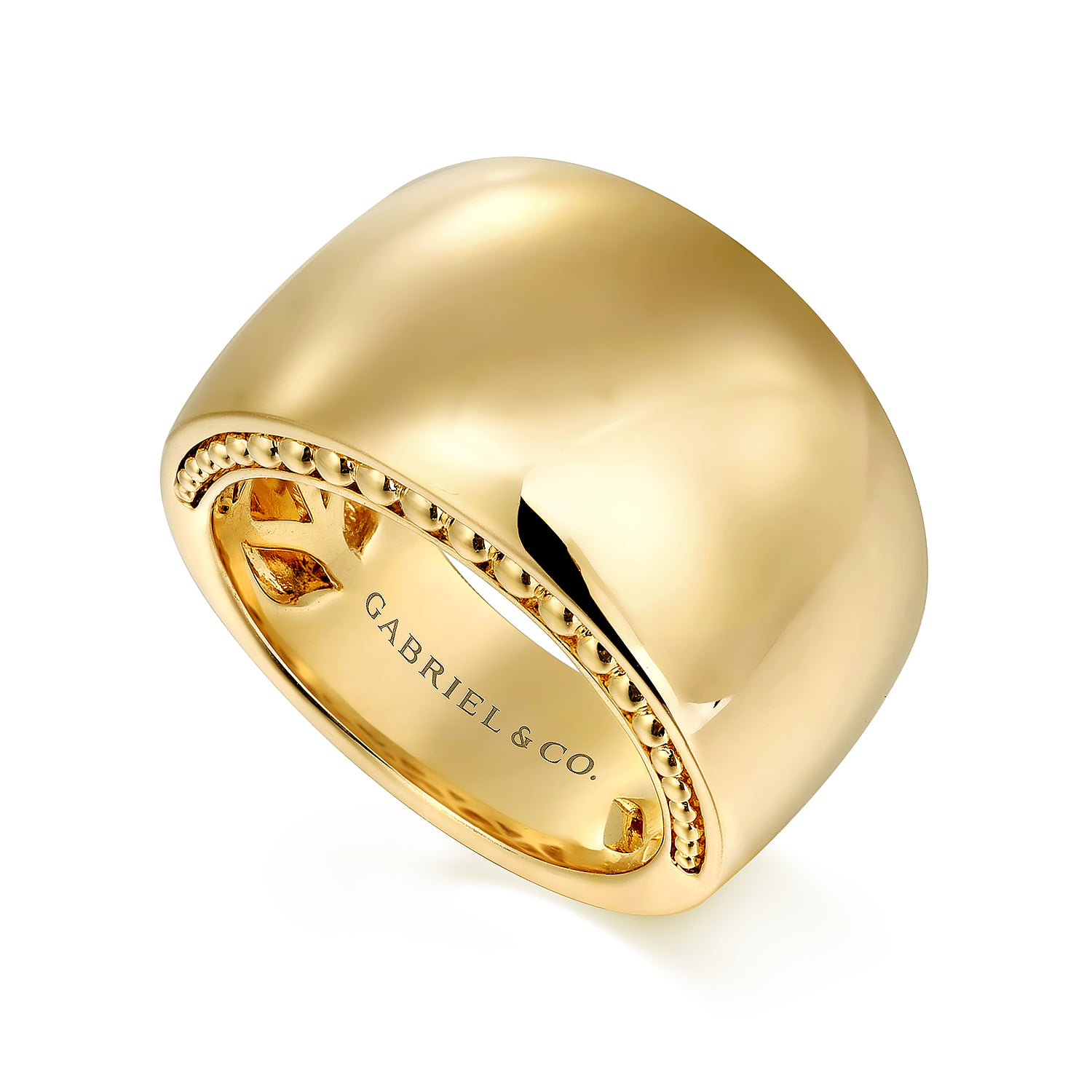 Bujukan Cigar Band in 14K Yellow Gold, photograph 3