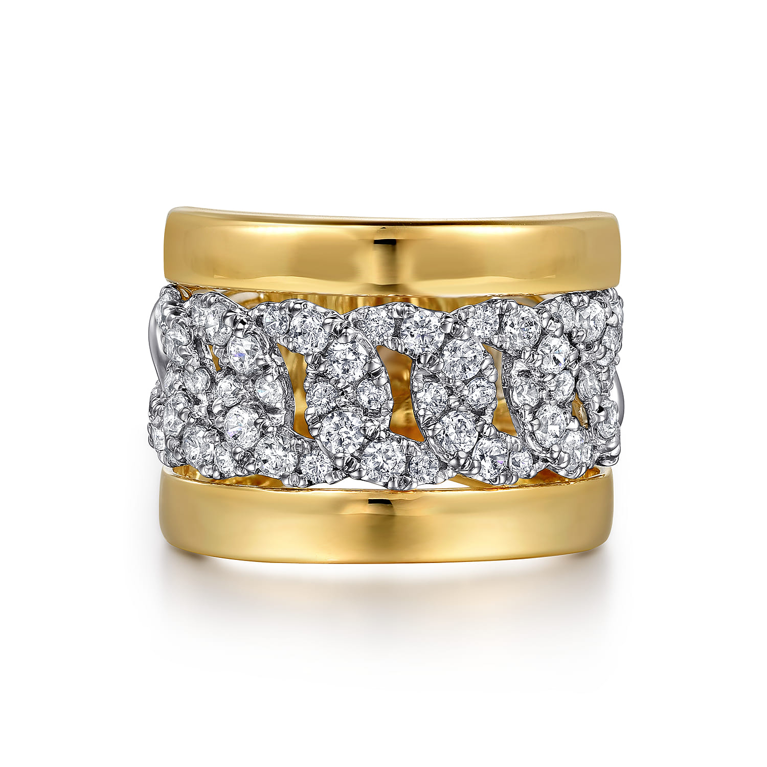 Diamond Wide Band Ring