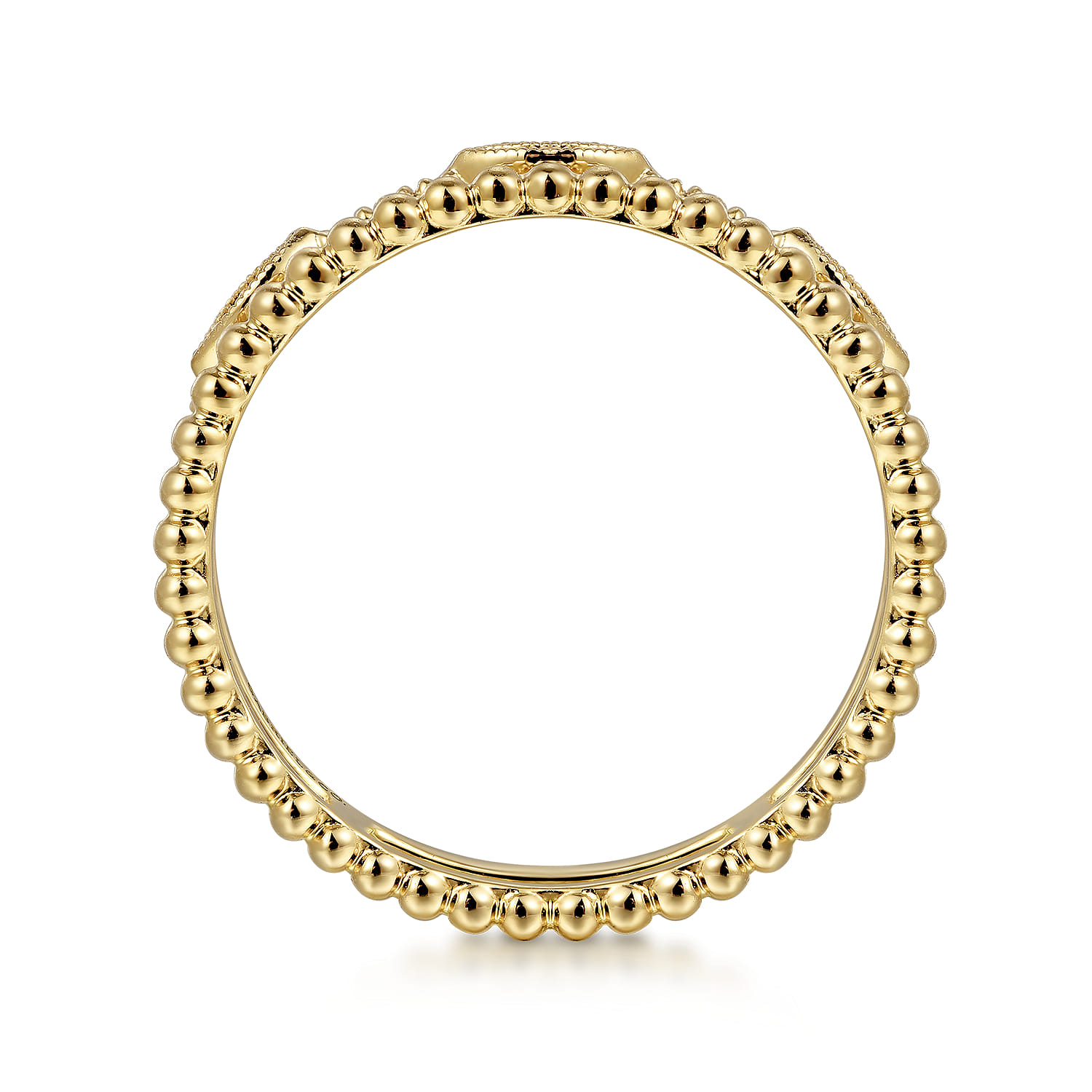Diamond Bujukan Marquis Shape Easy Stackable Ring in 14K Yellow Gold, photograph 2