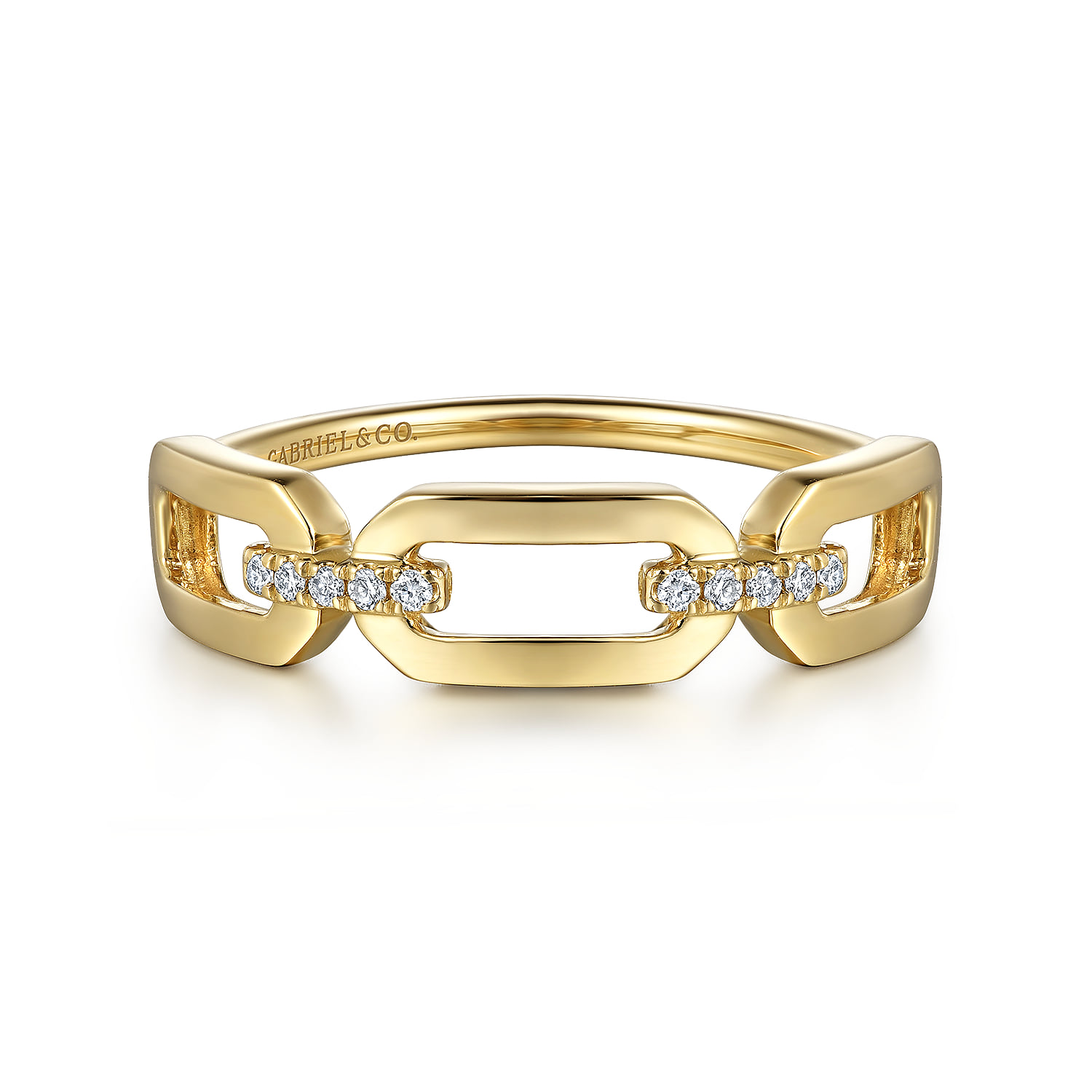 Diamond Link Chain Ring