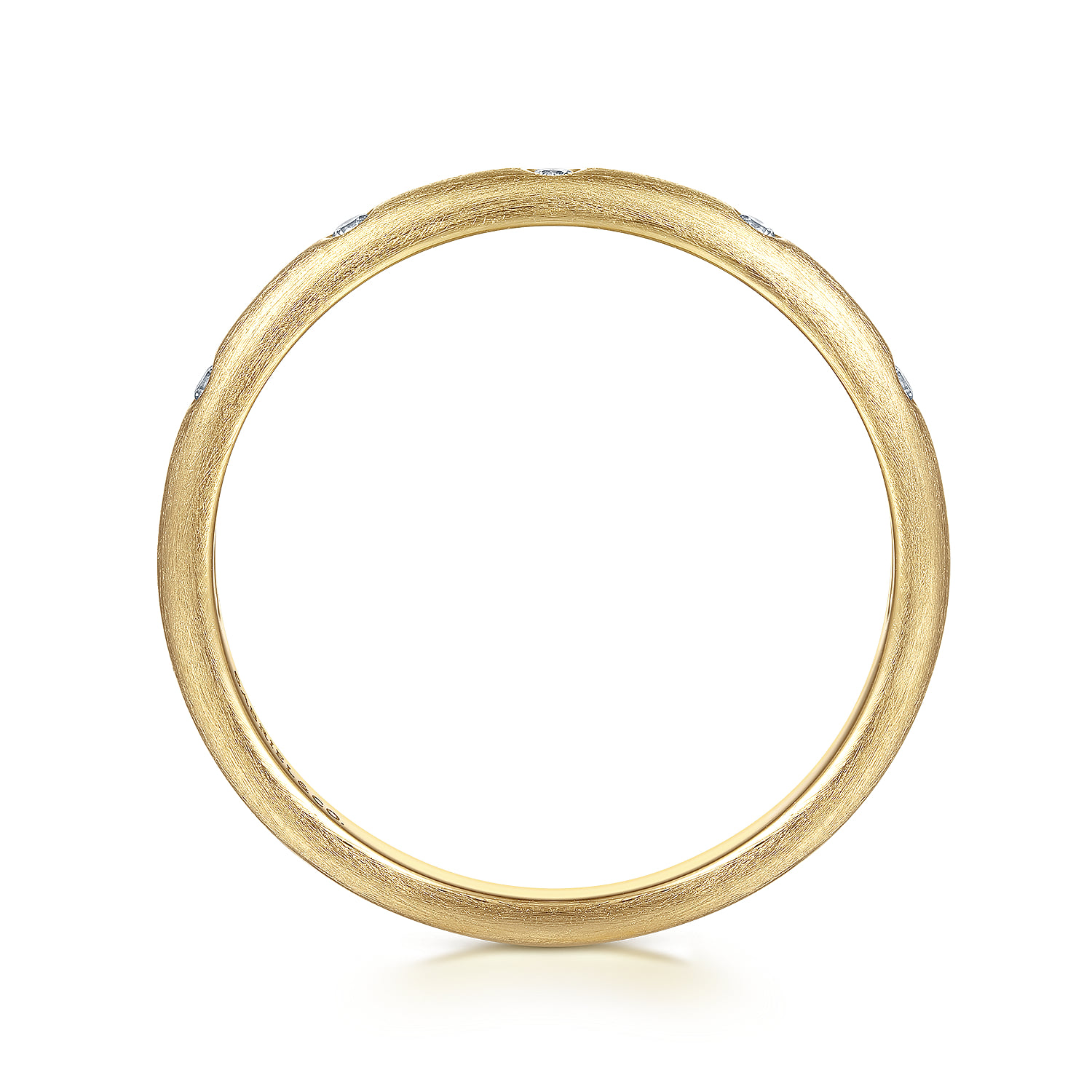 Diamond Stackable Ring 0.04ct in 14K Yellow Gold, photograph 2