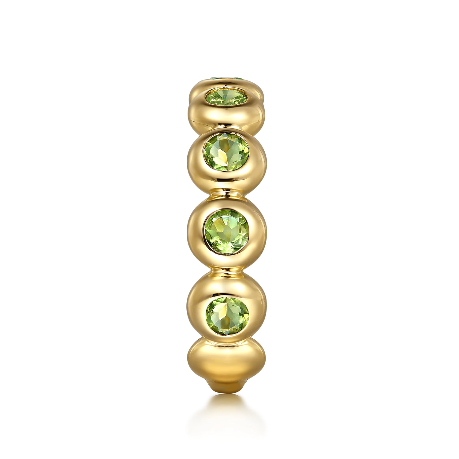 PE - Peridot Ladies Ring in 14K Yellow Gold, photograph 4