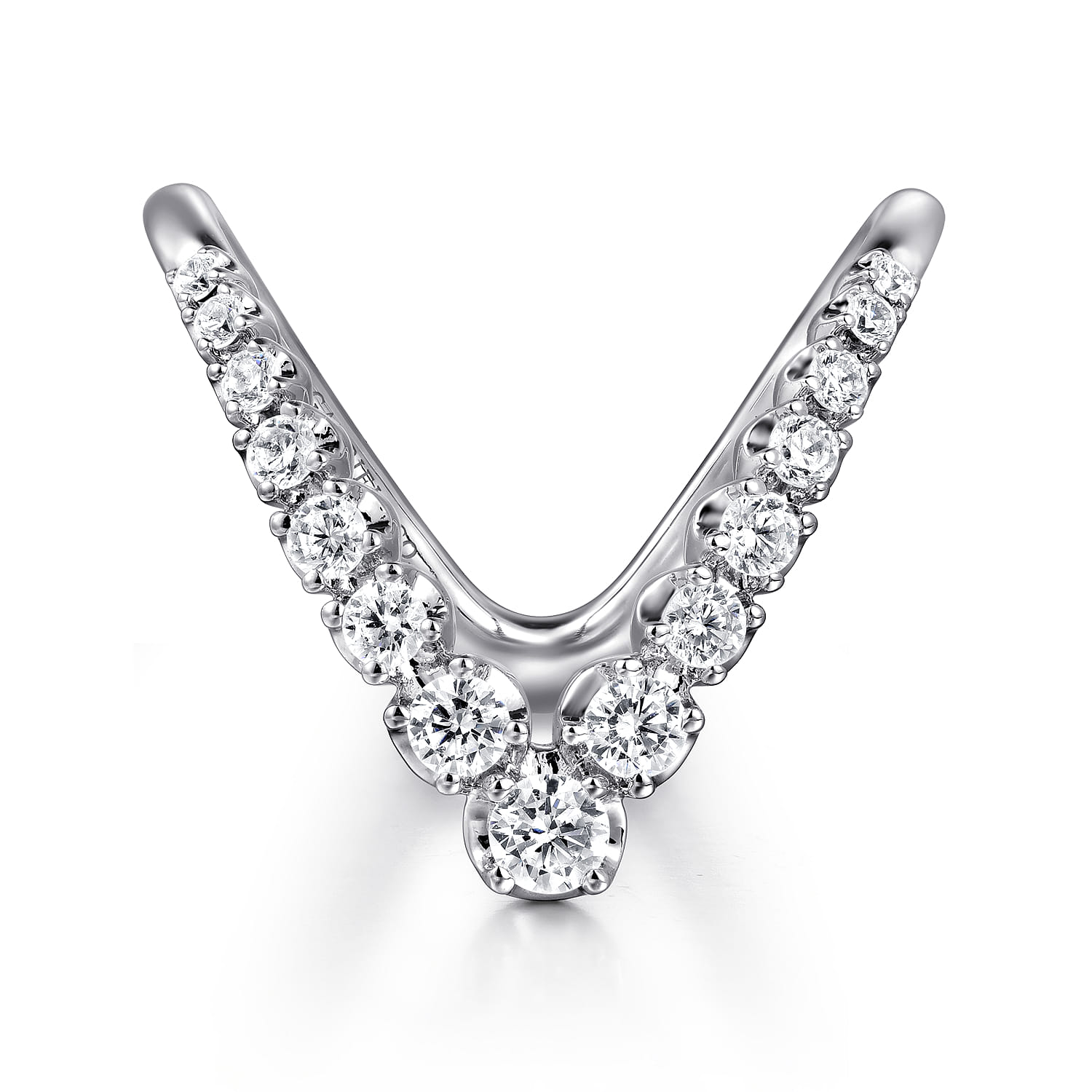 Diamond Chevron Ladies Ring