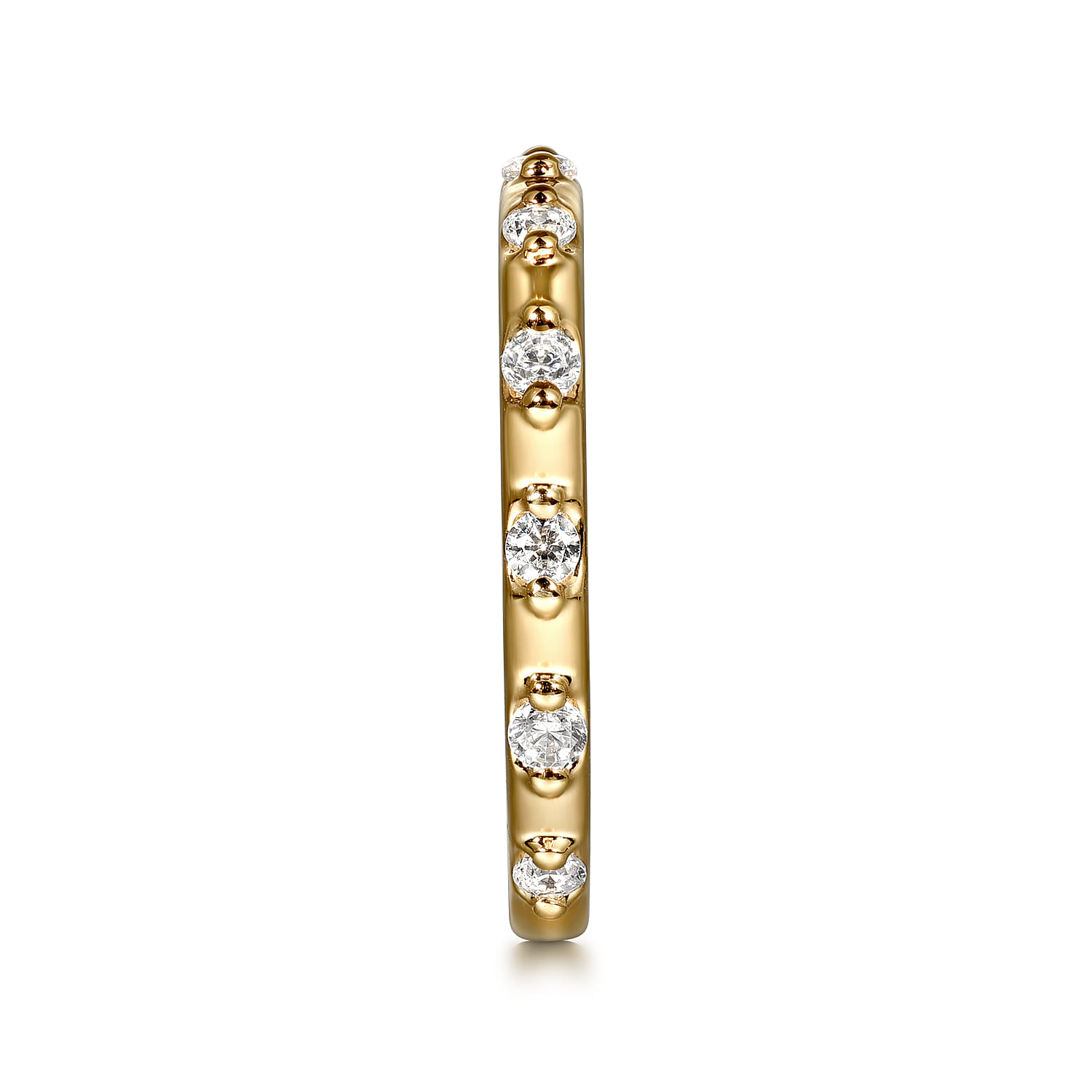Stackable Ring Diamond 0.3ct in 14K Yellow Gold, photograph 4