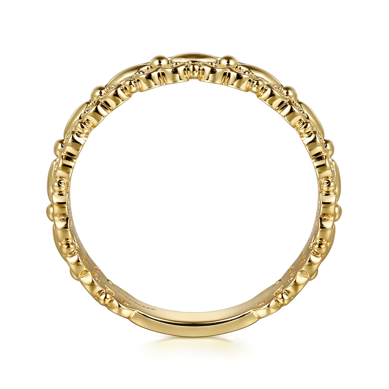 Stackable Ring in 14K Yellow Gold, photograph 2