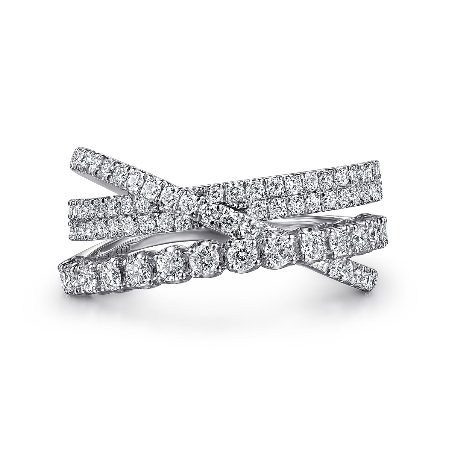 Diamond Criss Cross Ring