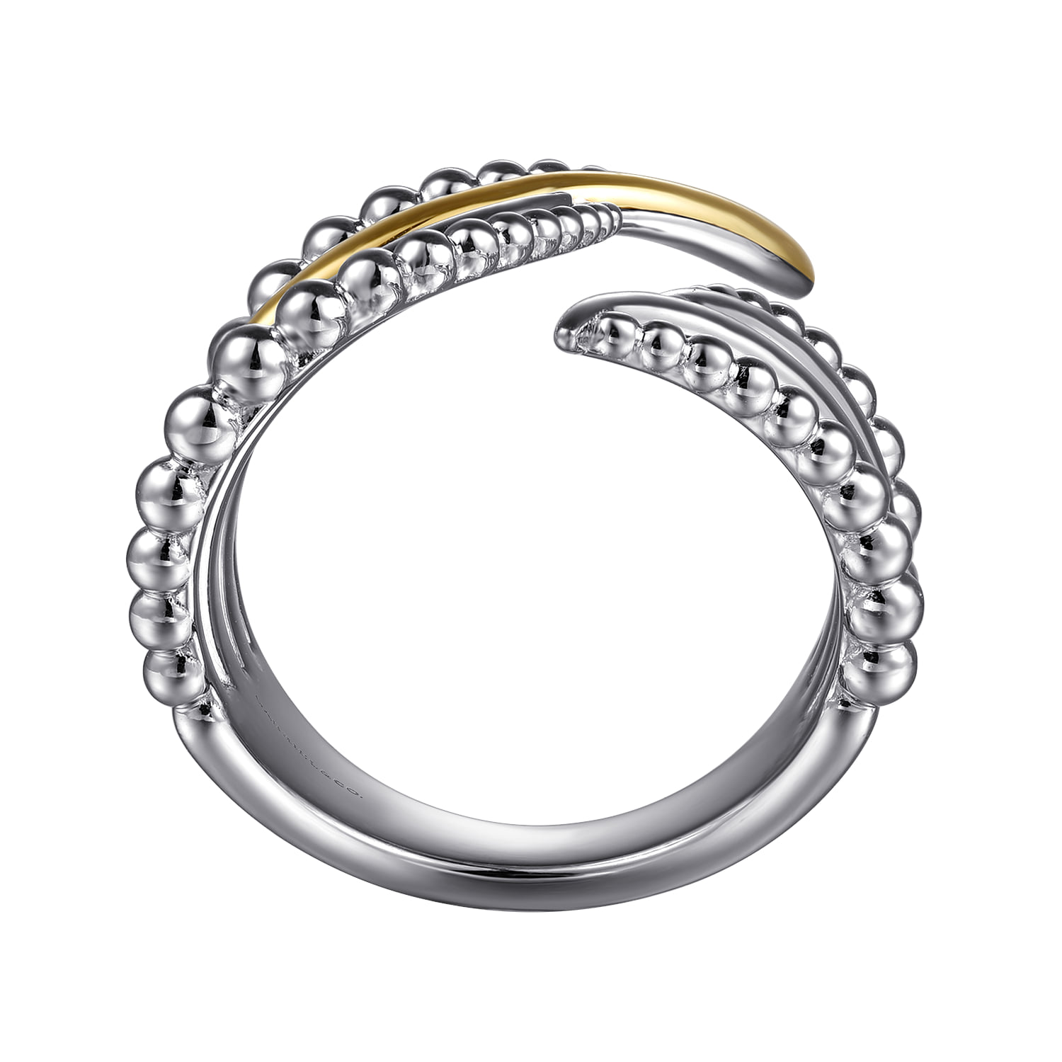 and Bujukan Multiple Row Bypass Ring in 14K Yellow Gold, photograph 2