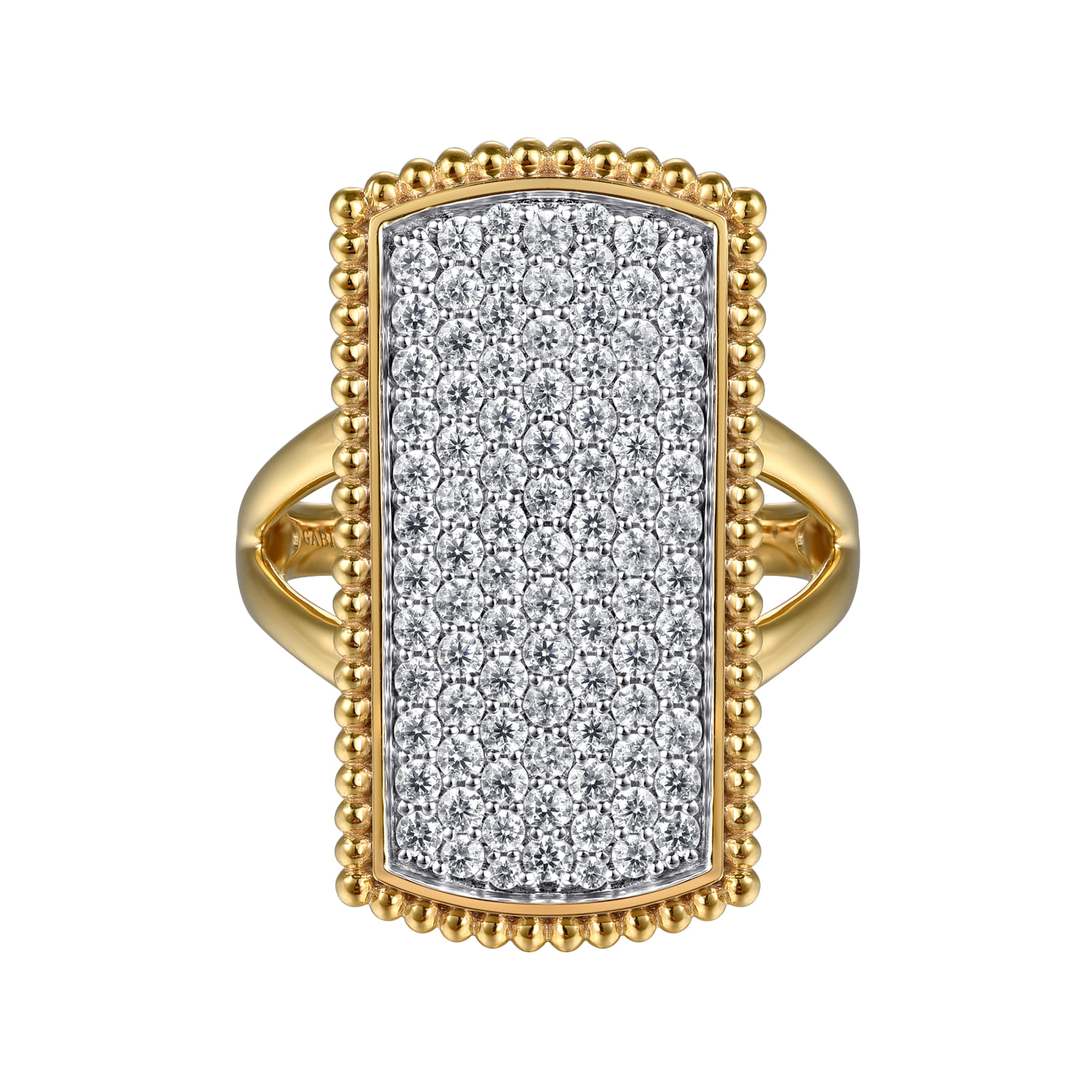 Bujukan Diamond Cluster Signet Ring