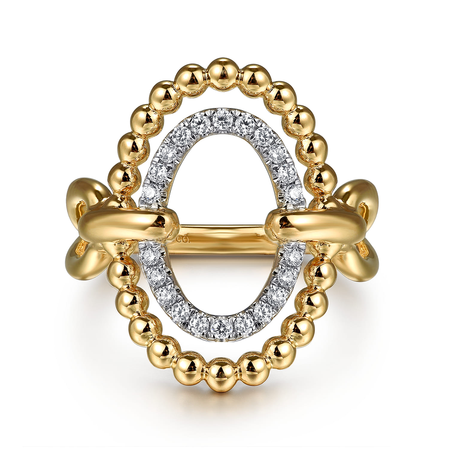 Bujukan Diamond Fashion Ring in 14K Yellow Gold
