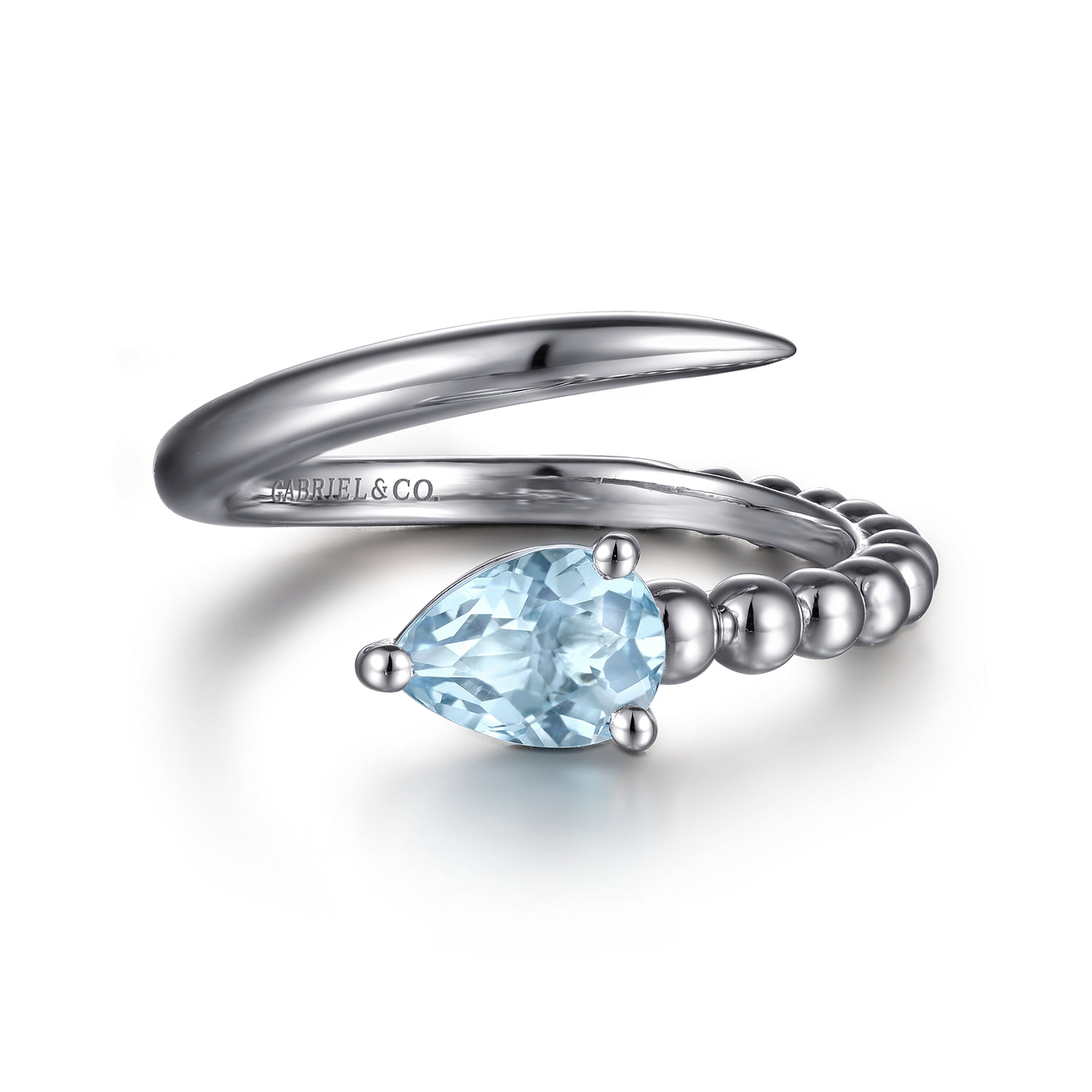 Bujukan and Aquamarine Bypass Ring