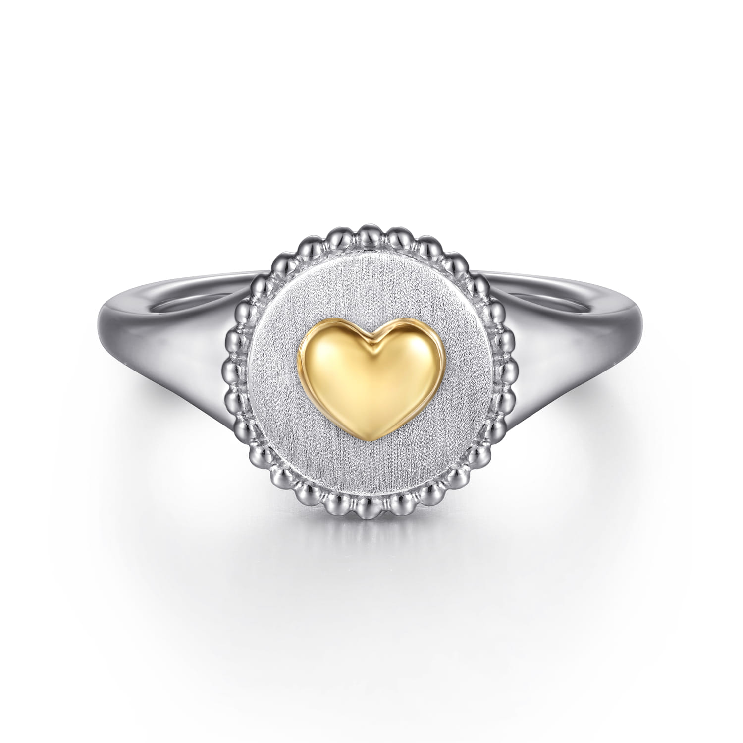 Bujukan Medallion Ladies Ring in 14K Yellow Gold