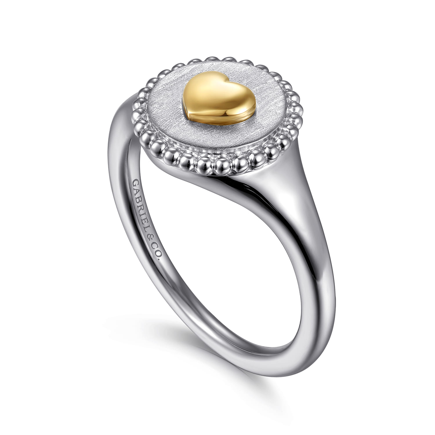 Bujukan Medallion Ladies Ring in 14K Yellow Gold, photograph 3