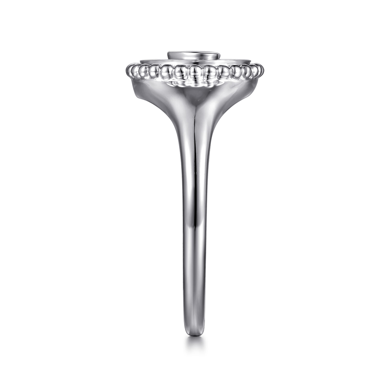 Diamond Bujukan LOVE Medallion Ladies Ring in Sterling Silver, photograph 4