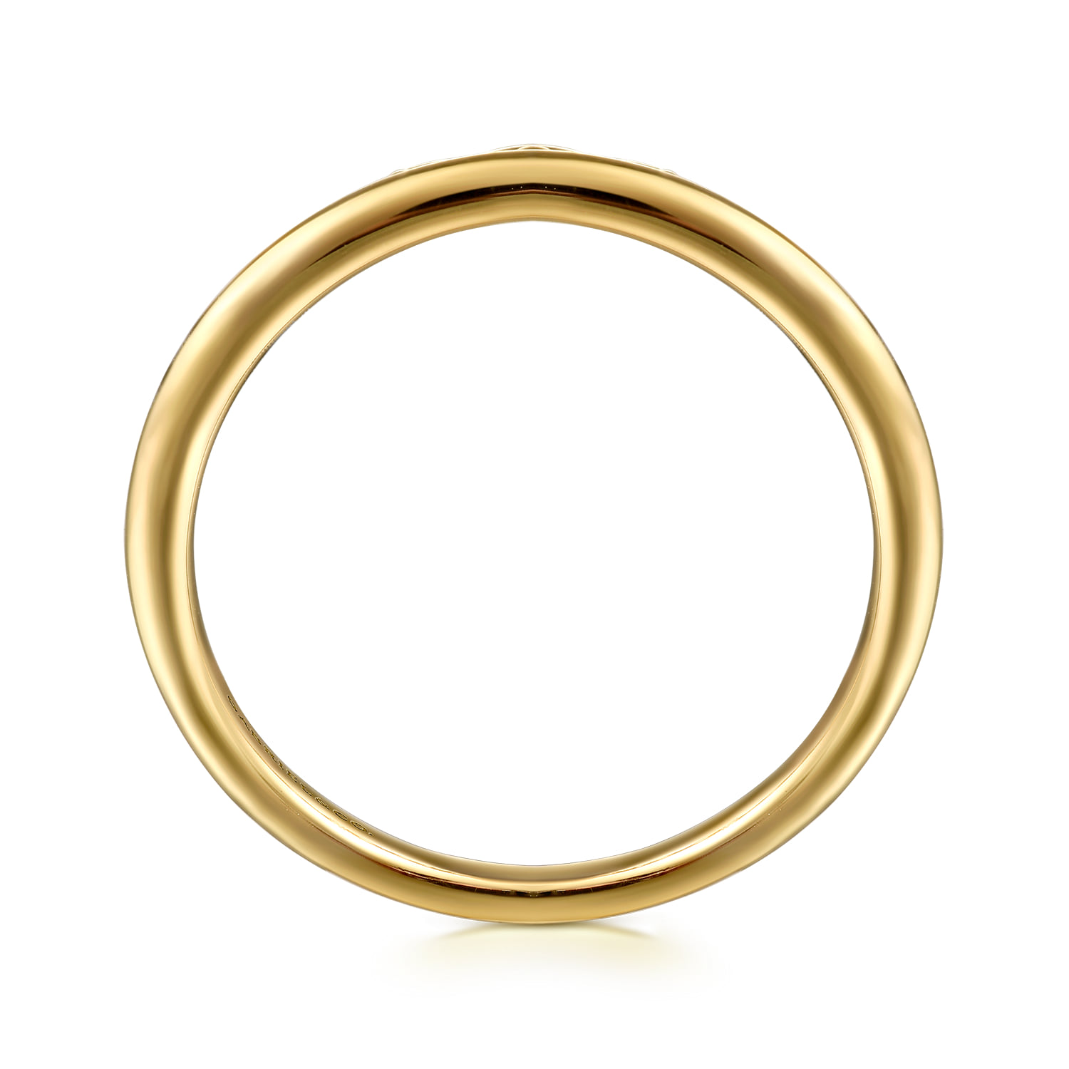 Bujukan Crown Stackable Ring in 14K Yellow Gold, photograph 2