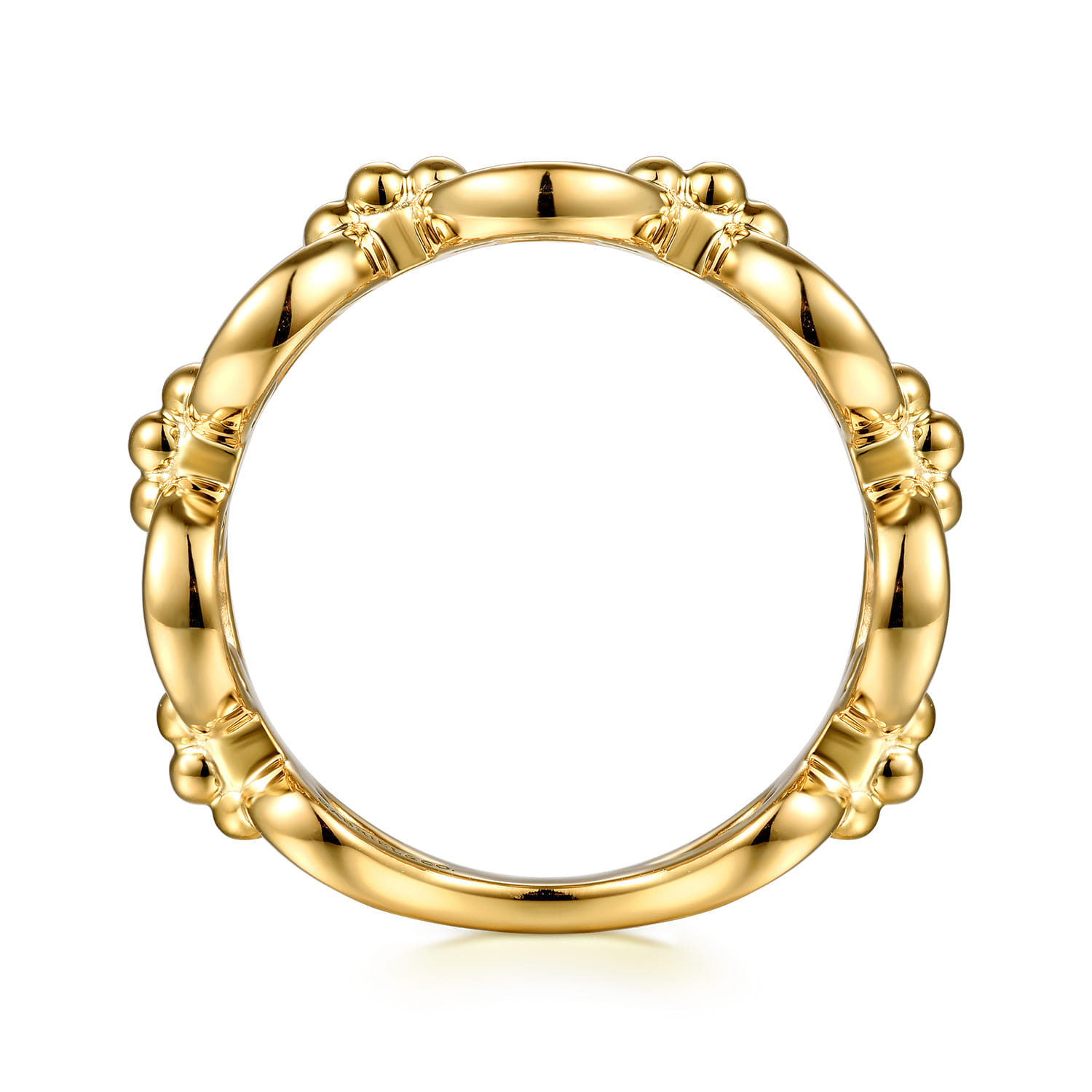 Bujukan Link Bold Stackable in 14K Yellow Gold, photograph 2