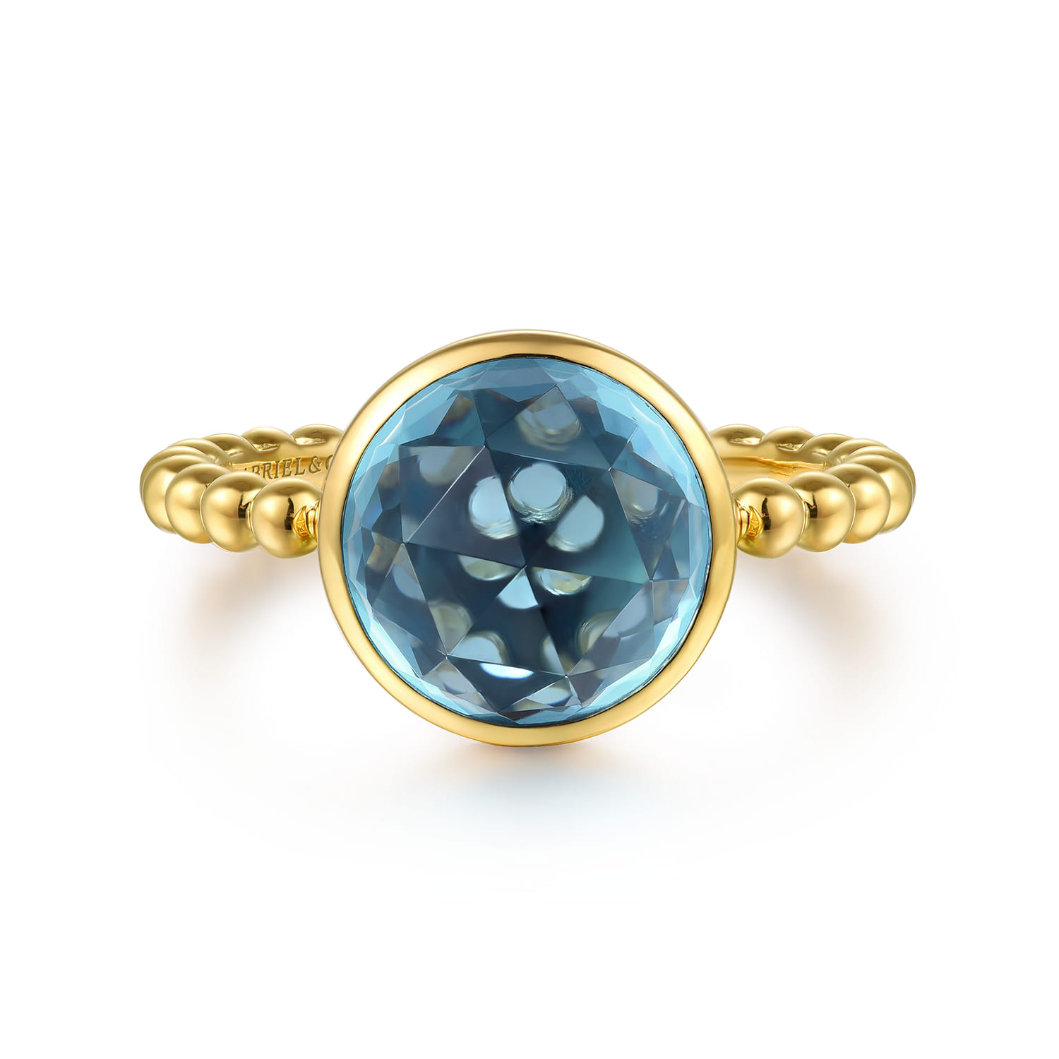 Bujukan Blue Topaz Signet Ring
