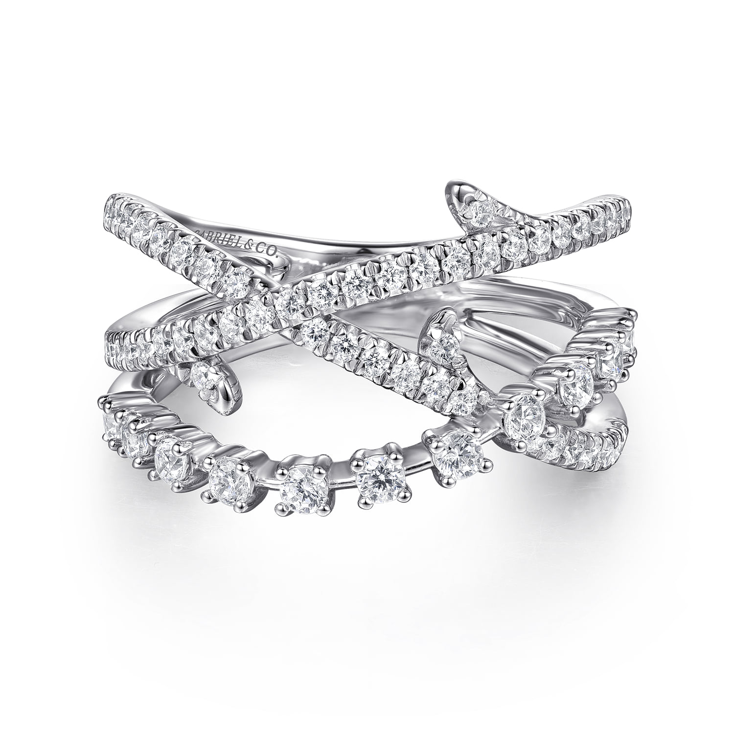 Diamond Thorn Criss Cross Ring