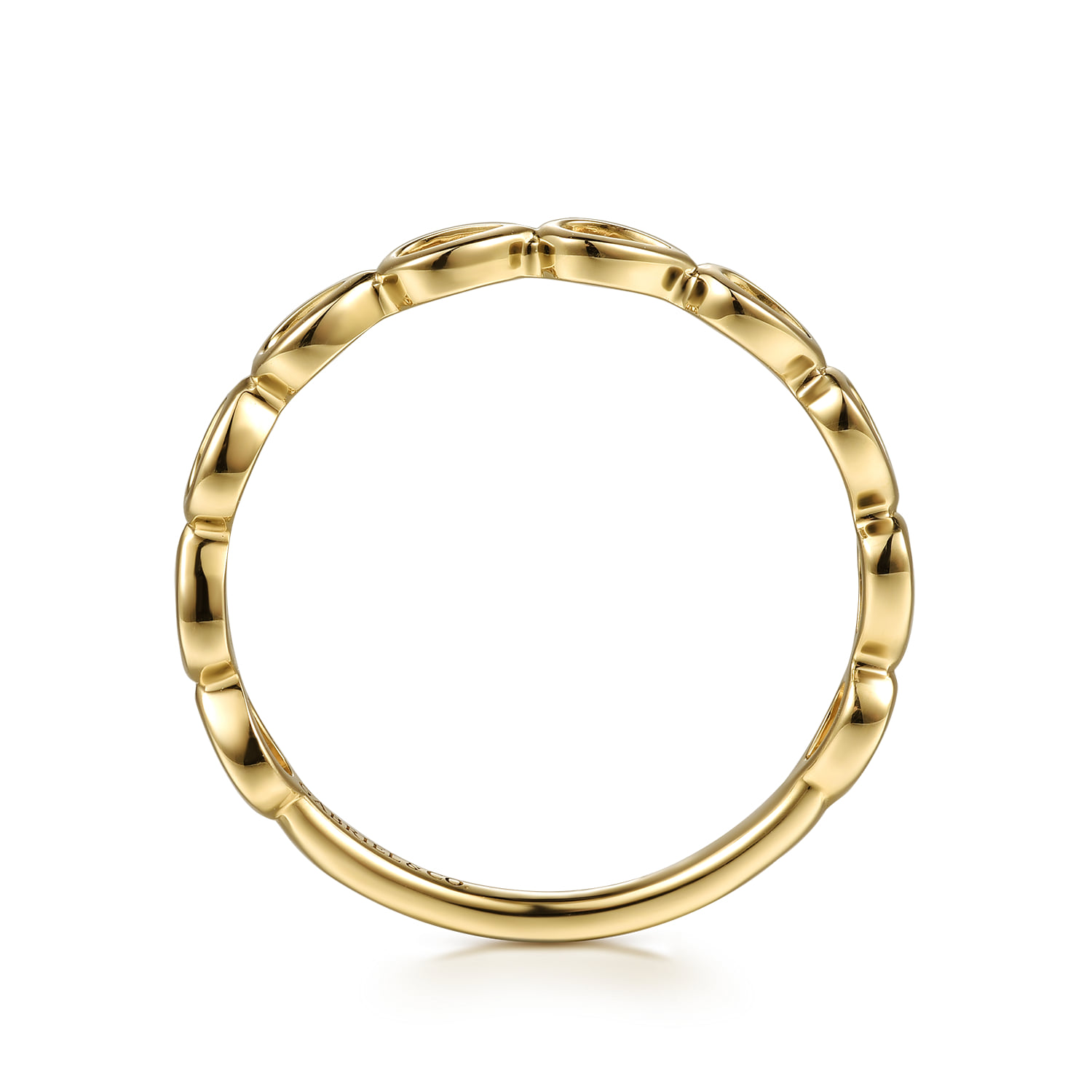 Stackable Ring in 14K Yellow Gold, photograph 2