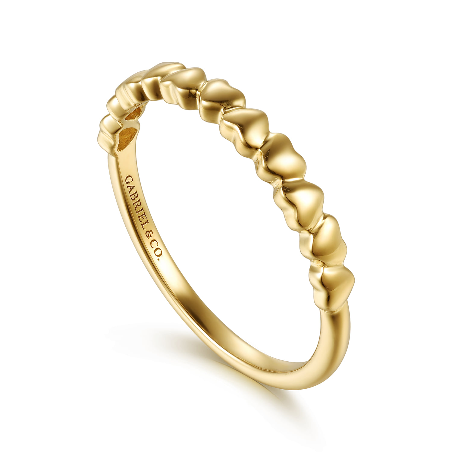 Stackable Ring in 14K Yellow Gold, photograph 3