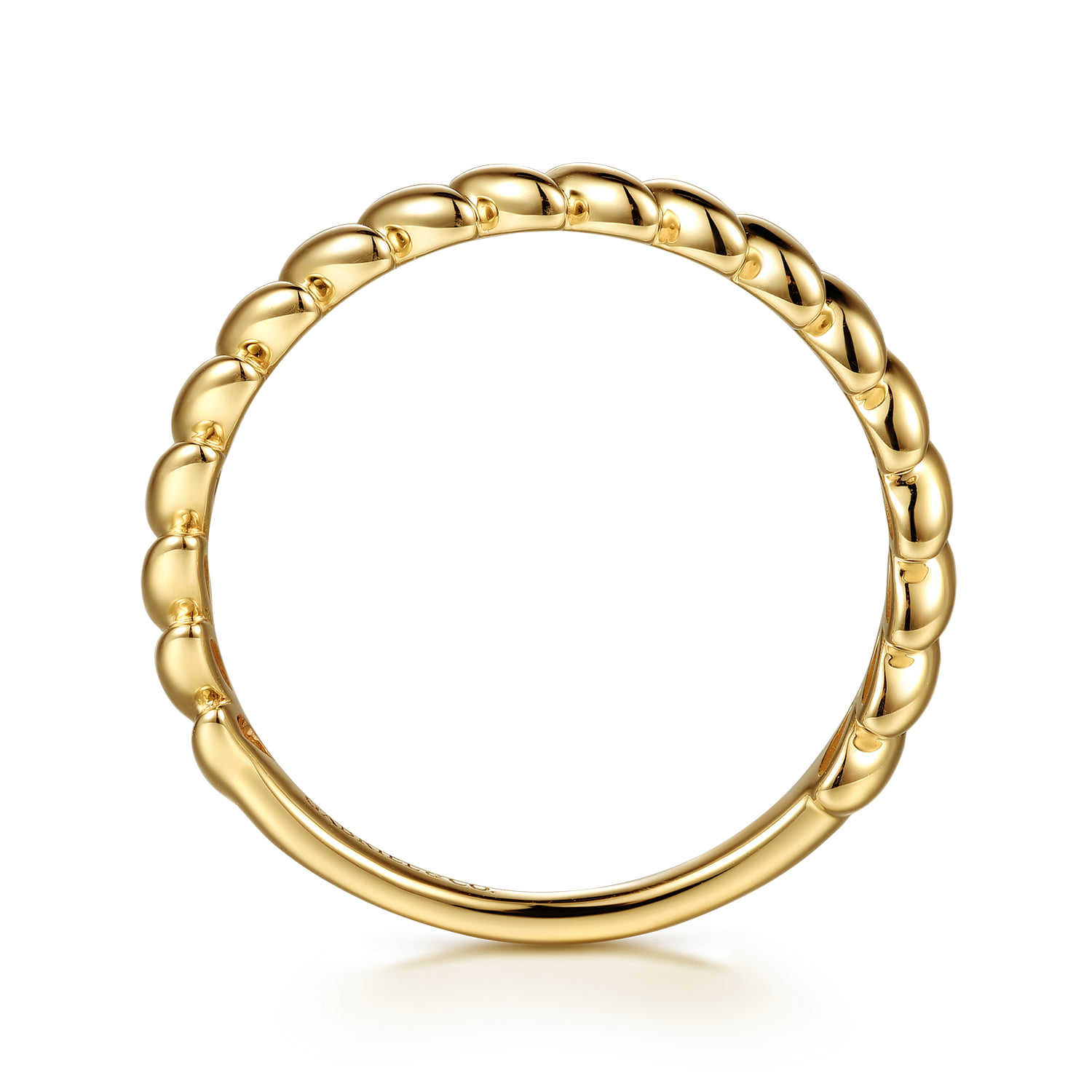 Stackable Ring in 14K Yellow Gold, photograph 2