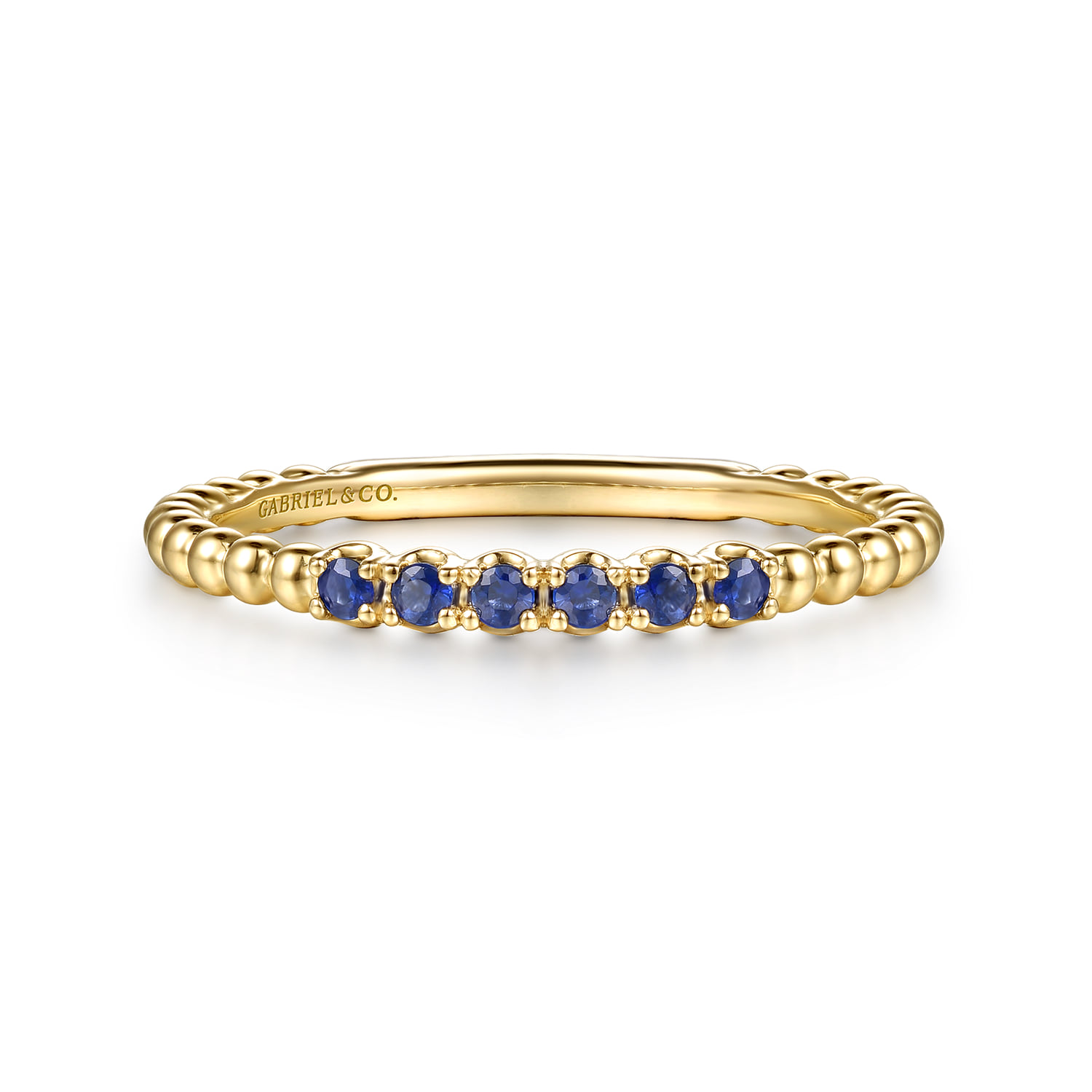 Bujukan Bead and Sapphire Stackable Ring