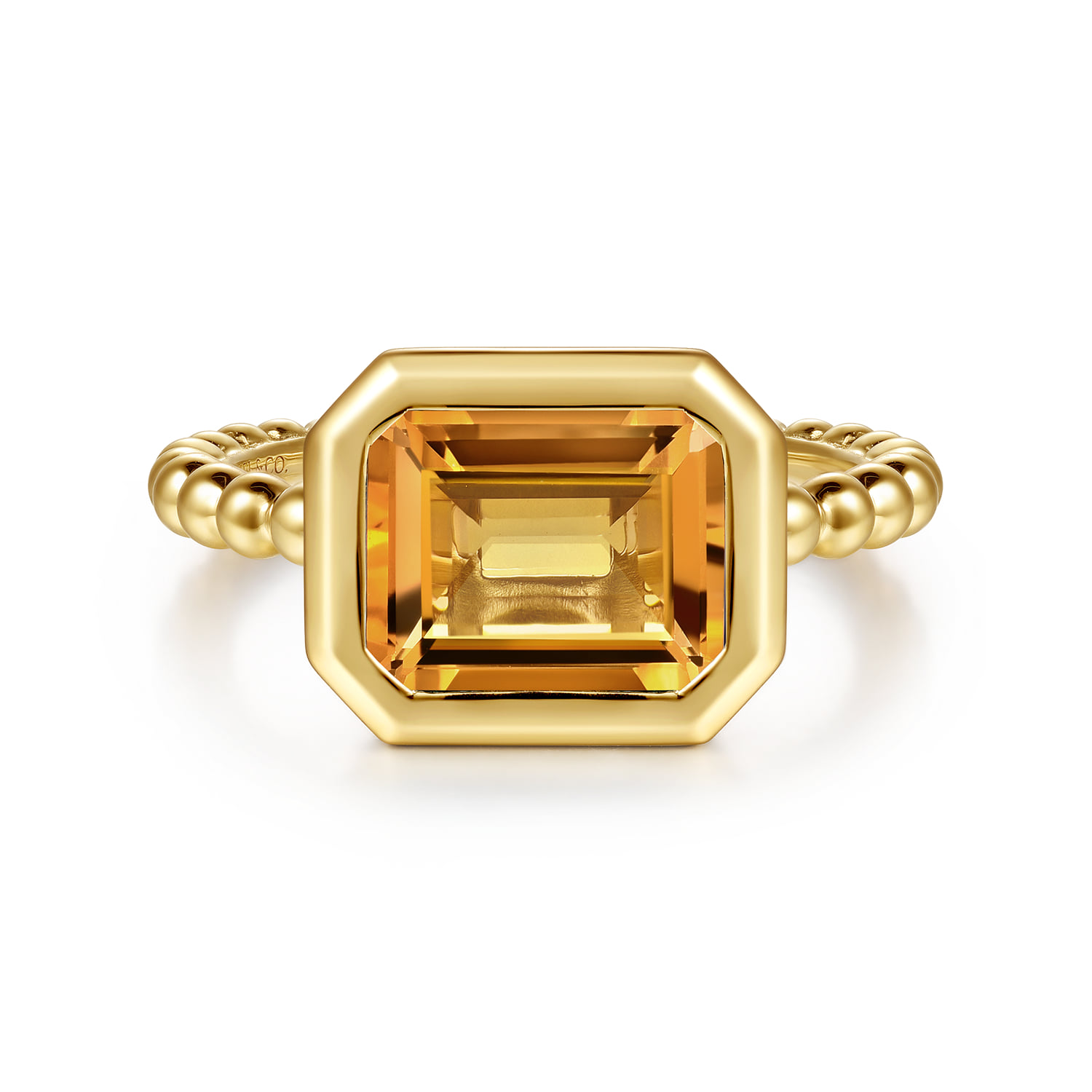 Bujukan and Citrine Stackable Ring
