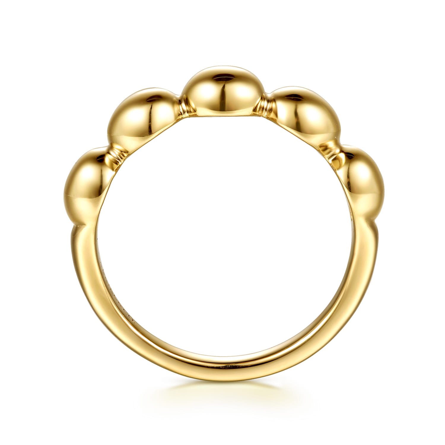Bujukan Ball Fashion Ring in 14K Yellow Gold, photograph 2