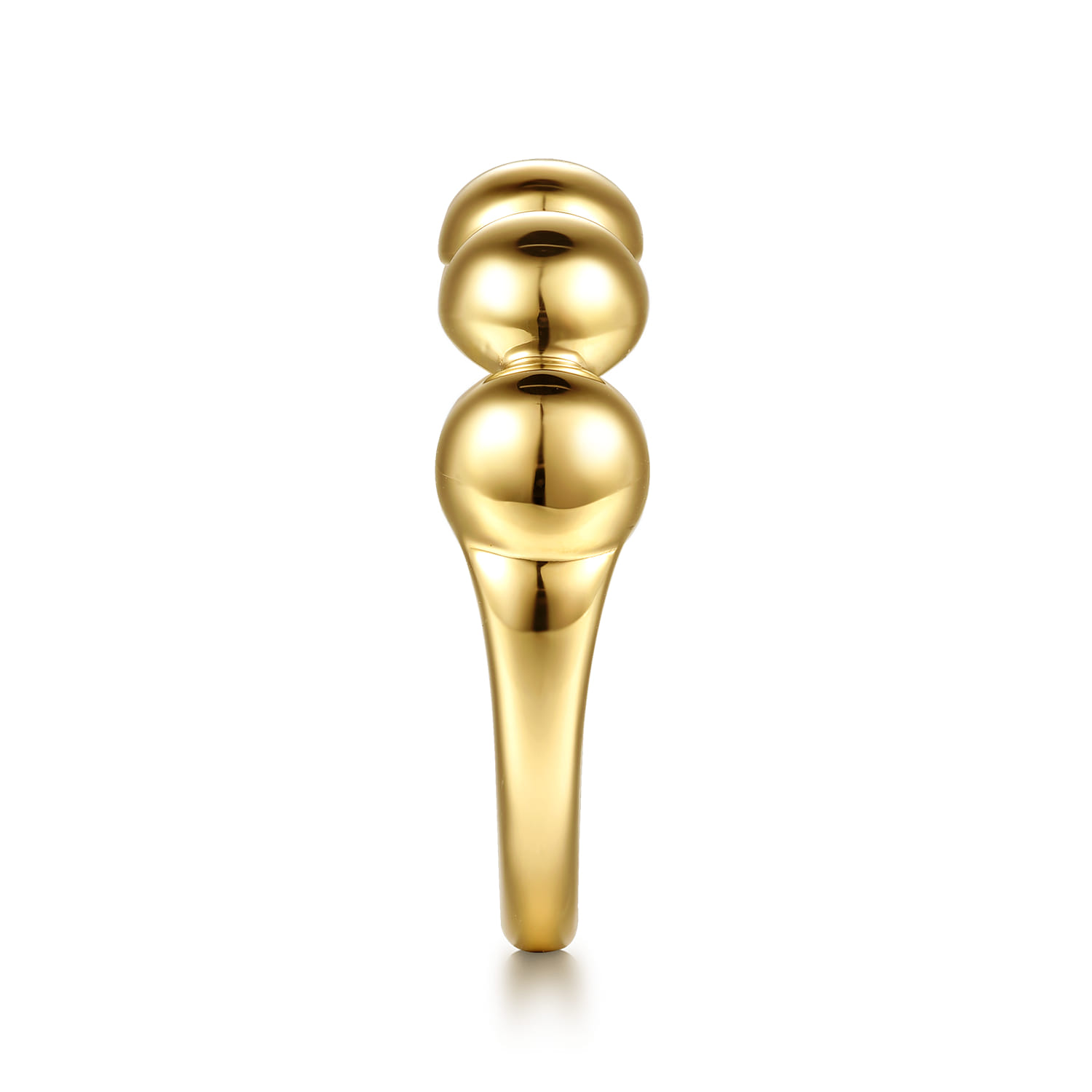 Bujukan Ball Fashion Ring in 14K Yellow Gold, photograph 4