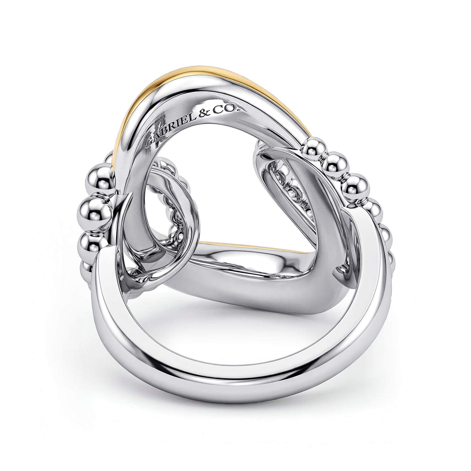 and Bujukan Link Ring in 14K Yellow Gold, photograph 5