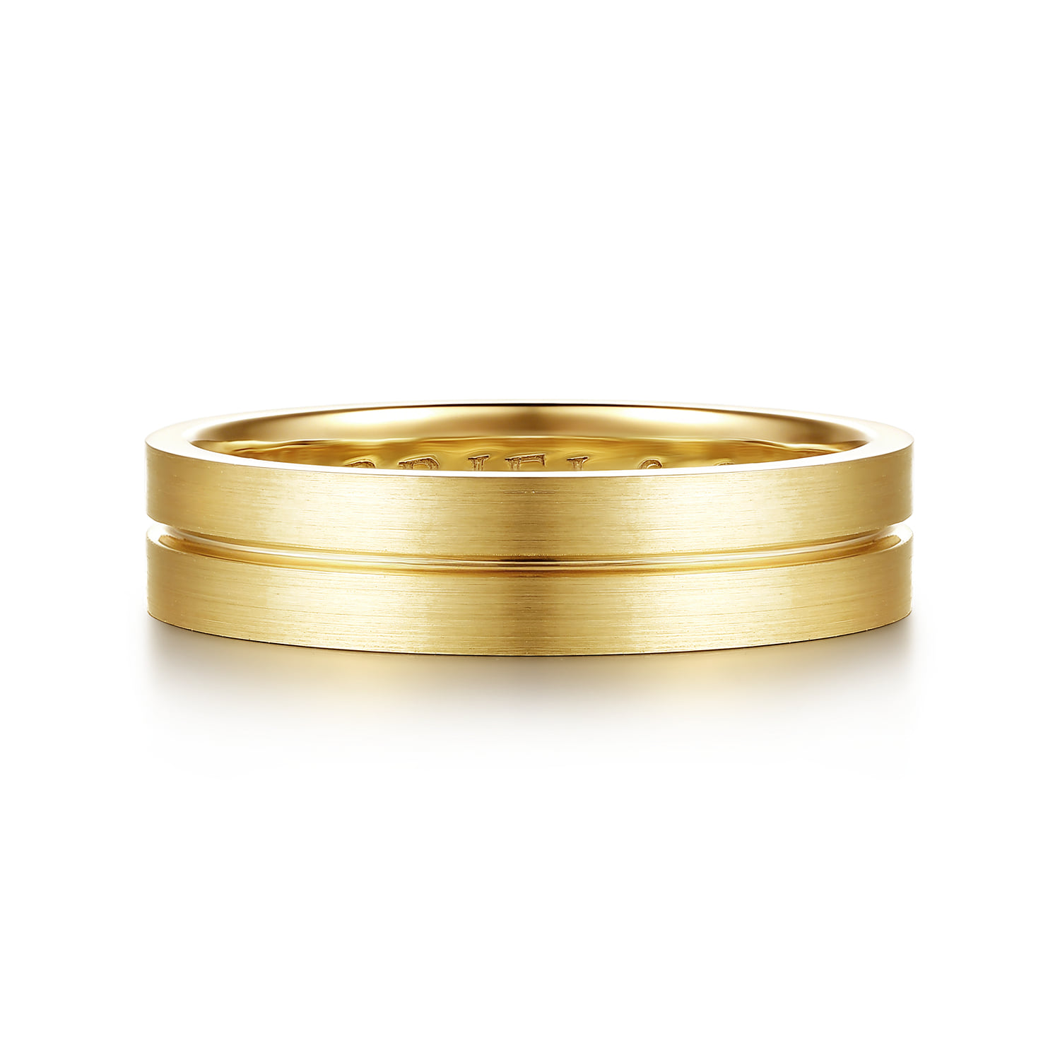 5mm - Men's Wedding Band in Horizontal Brush Finish