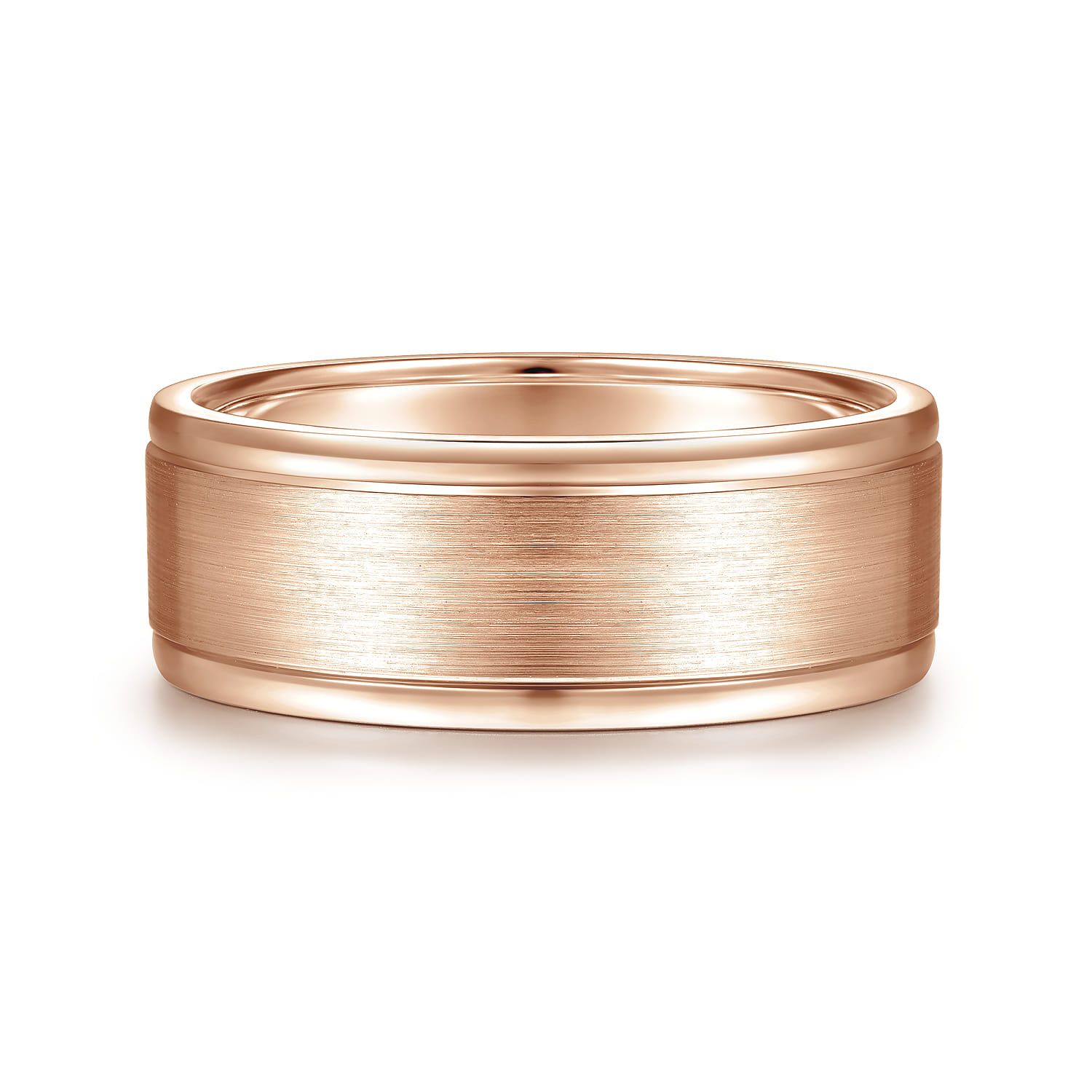 8mm - Men's Wedding Band in Satin Finish