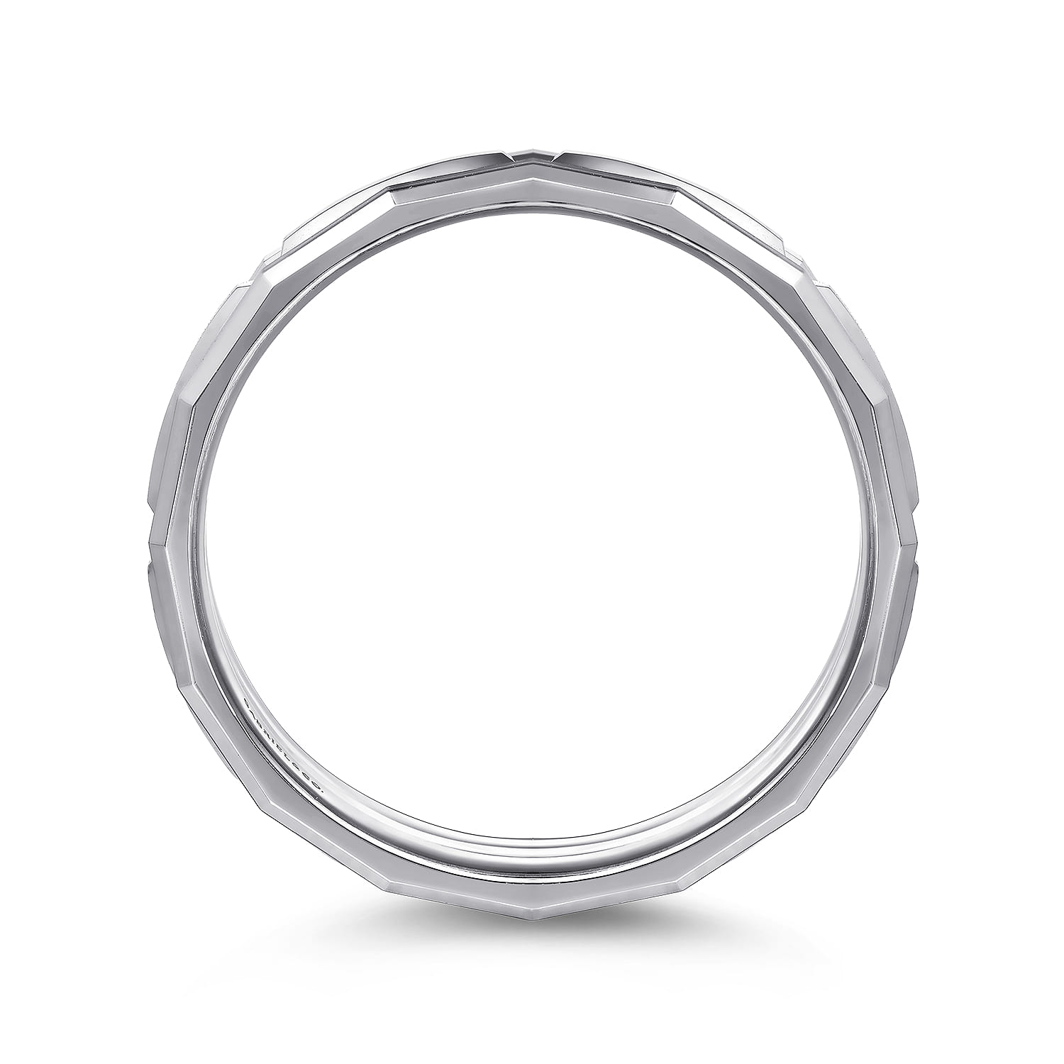 6mm Men's Ring Brush Finish in Satin Finish in Sterling Silver, photograph 2