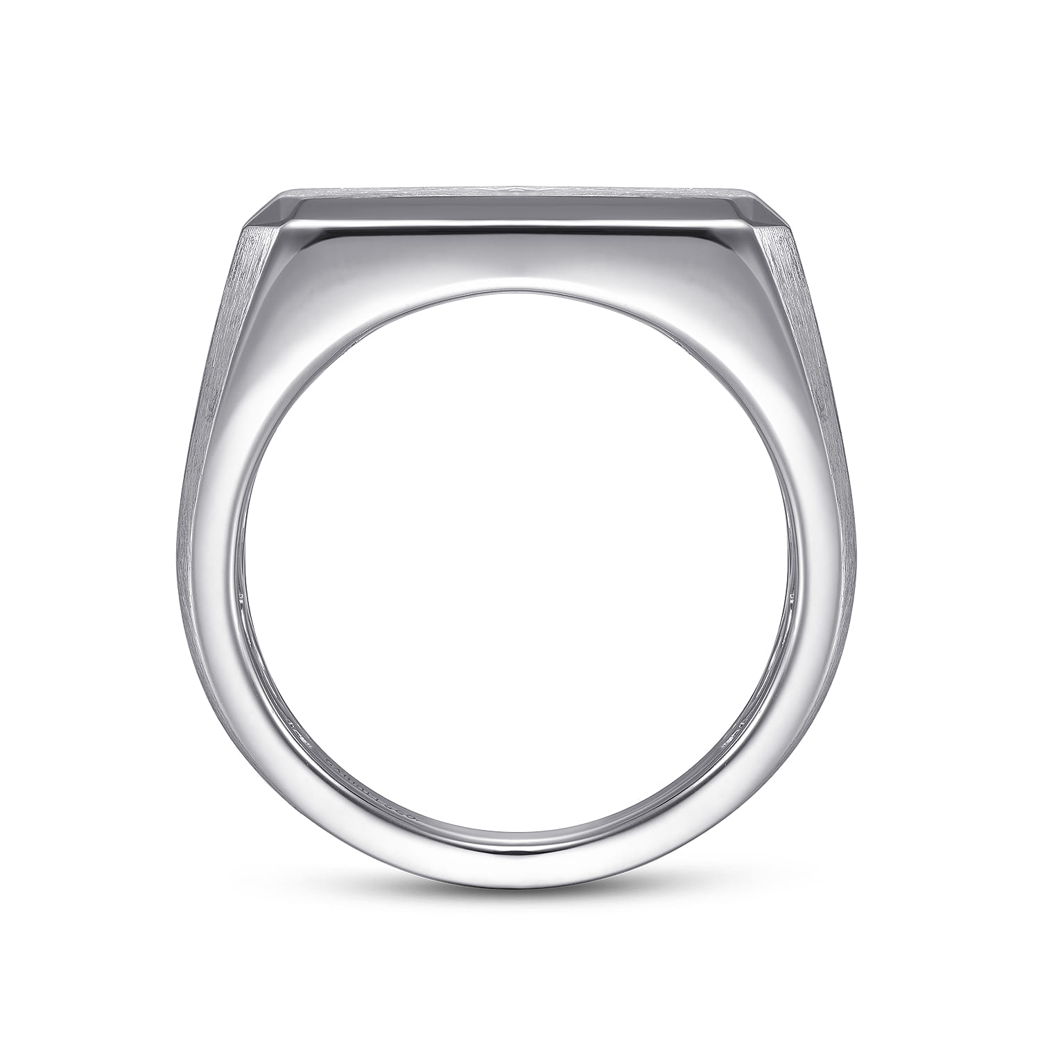 Wide North Star Ring in Satin Finish in Sterling Silver, photograph 2