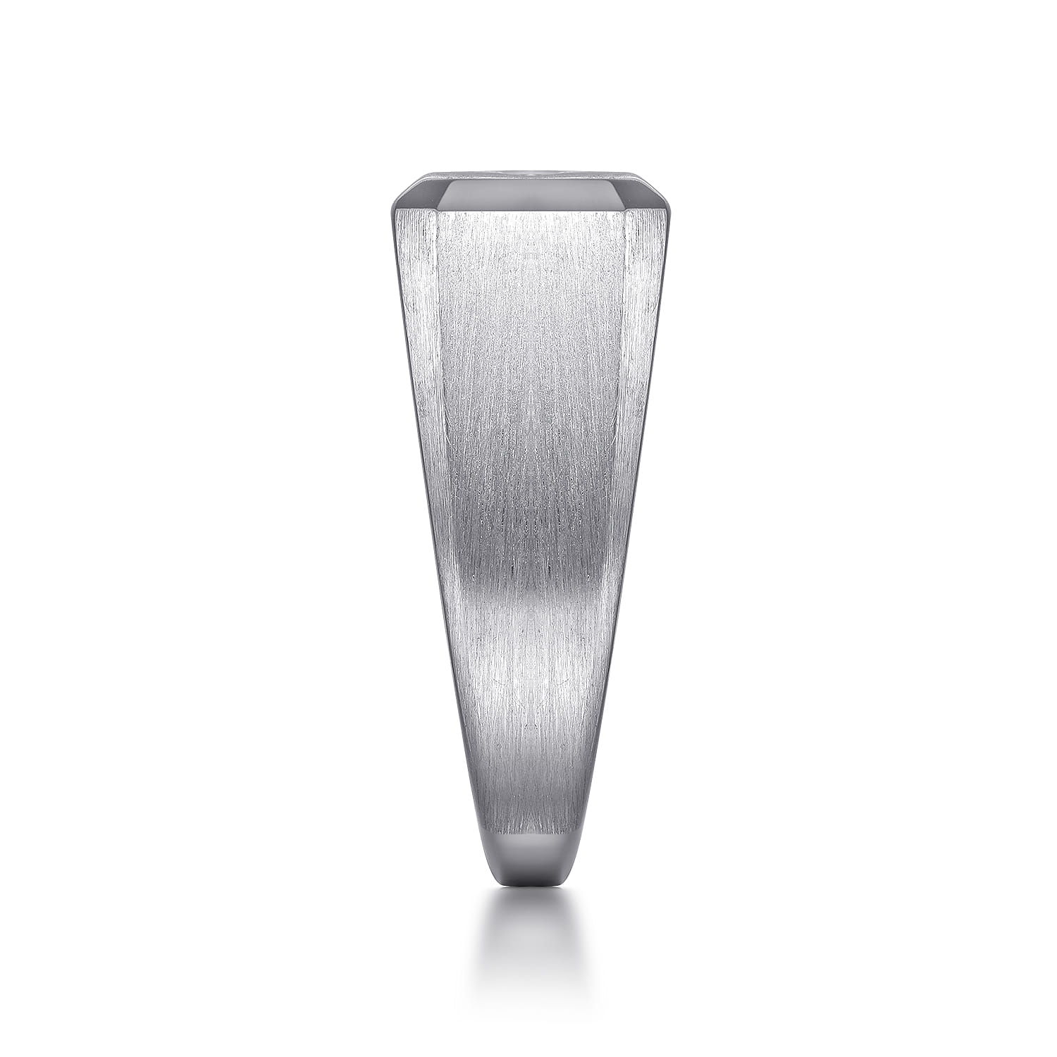 Wide North Star Ring in Satin Finish in Sterling Silver, photograph 4