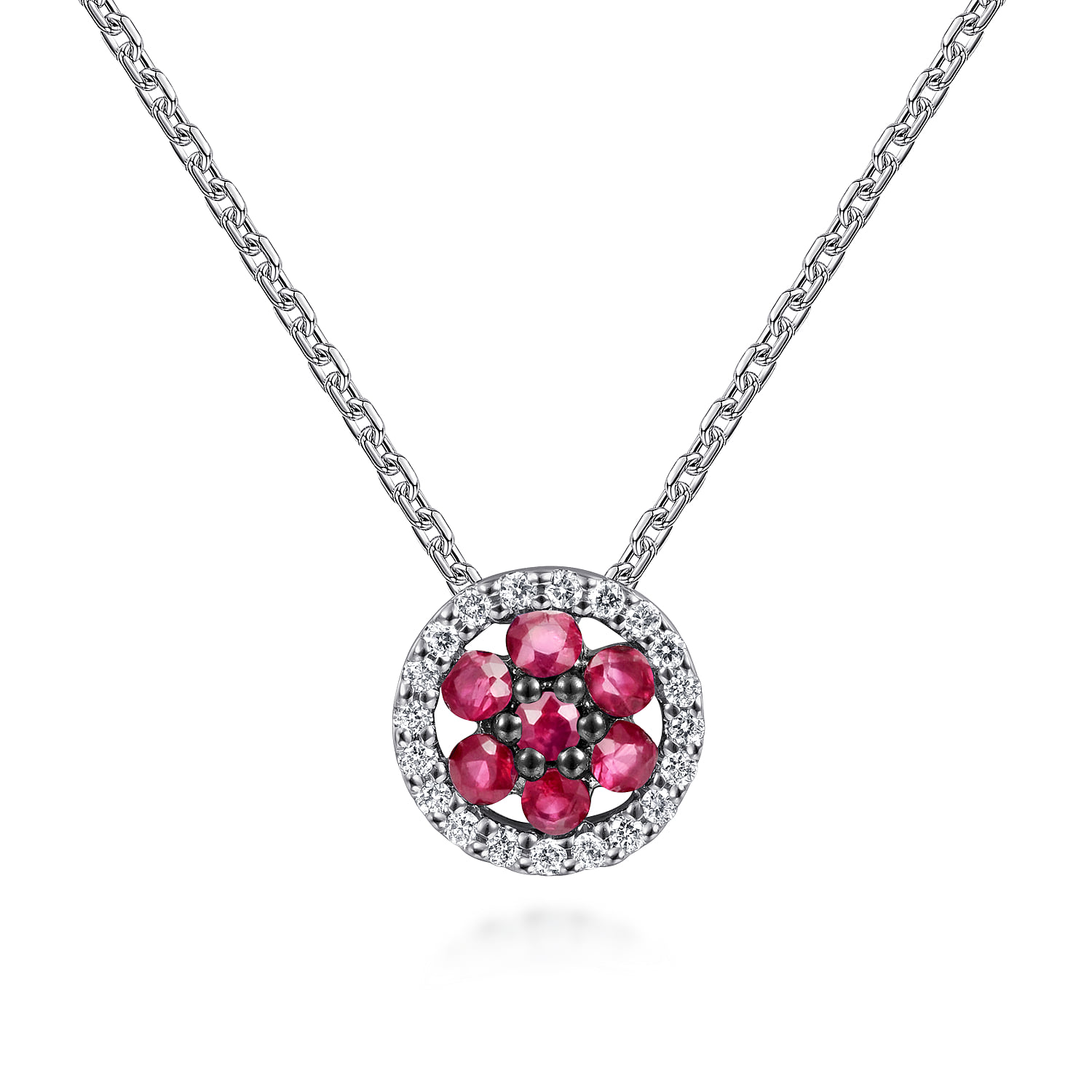 Diamond and Sapphire Necklace