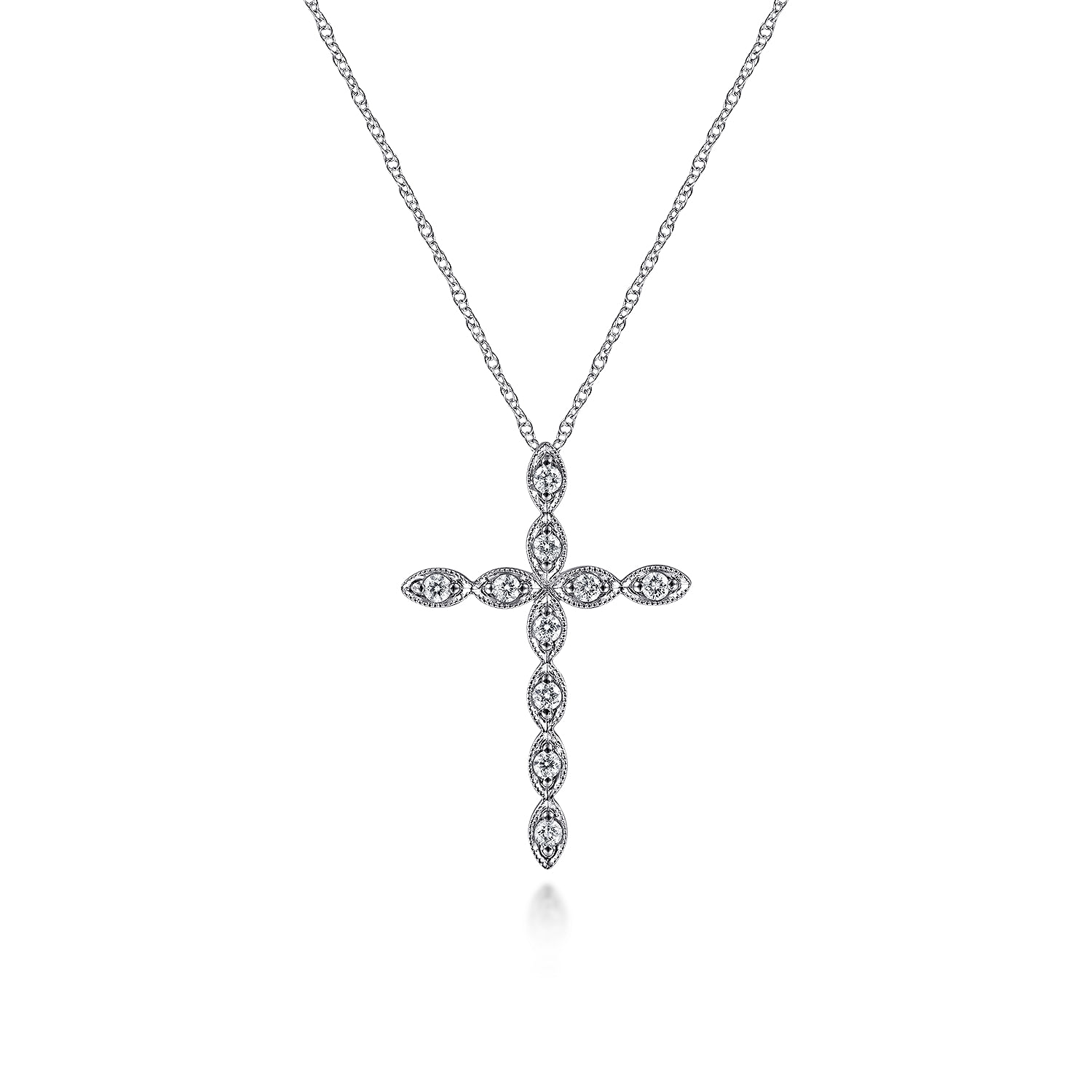 ★COURONNE★ Mellia Cross 14_RCBRX23211PIX Gold Over Sterling Silver 
