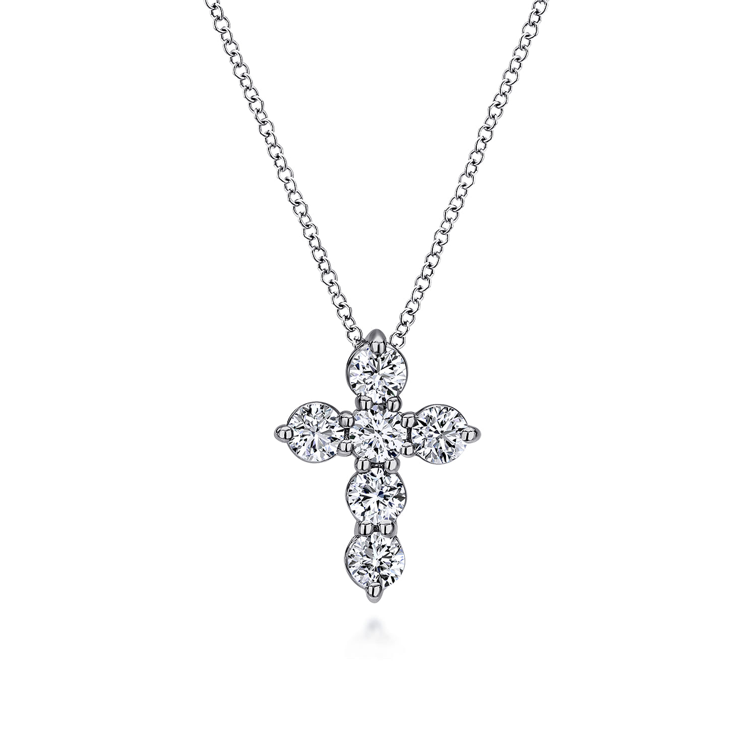 18 inch Diamond Cross Pendant Necklace