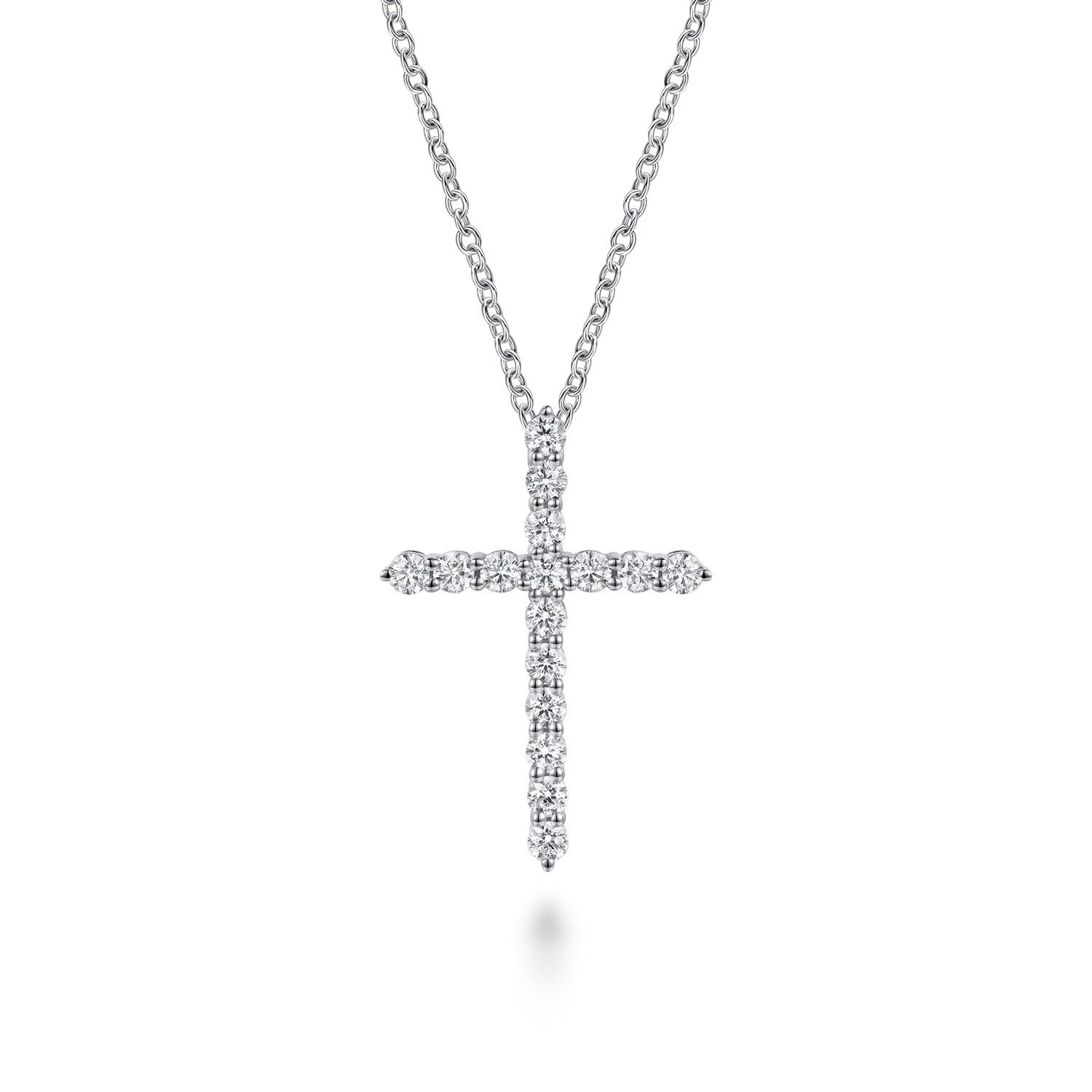 18 inch Diamond Cross Pendant Necklace