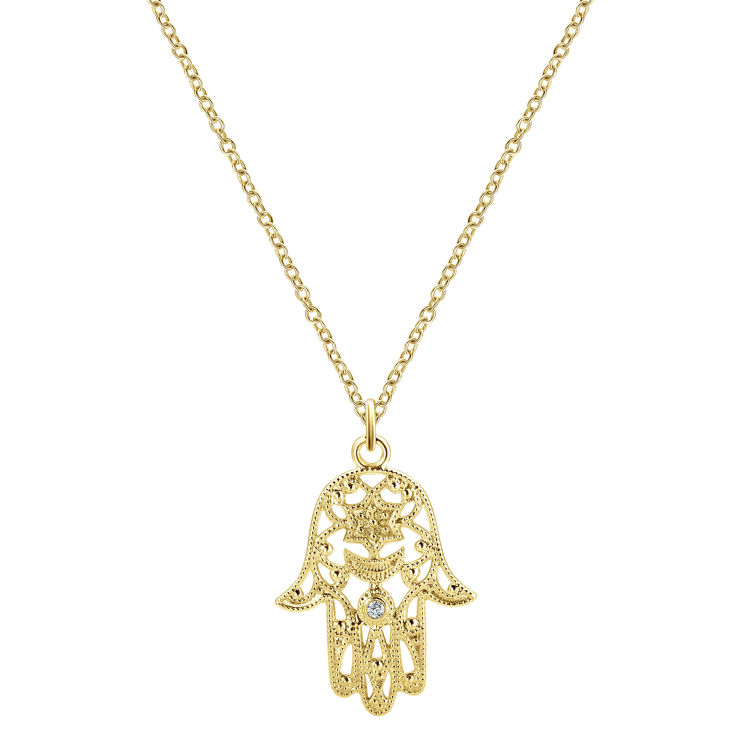 14k gold plated hamsa pearls necklace shops