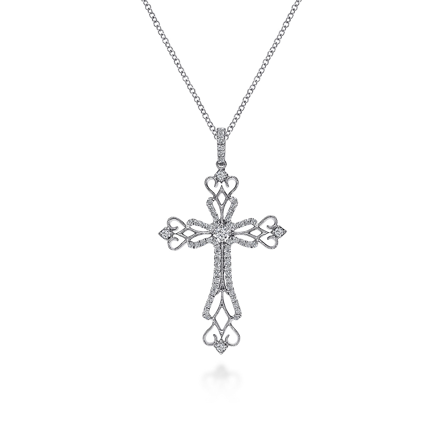 Art Deco necklace, Diamonds, Cross Pendant Necklace, Christmas popular cross Gift necklace, engagement necklace, Wedding Necklace, wedding necklace