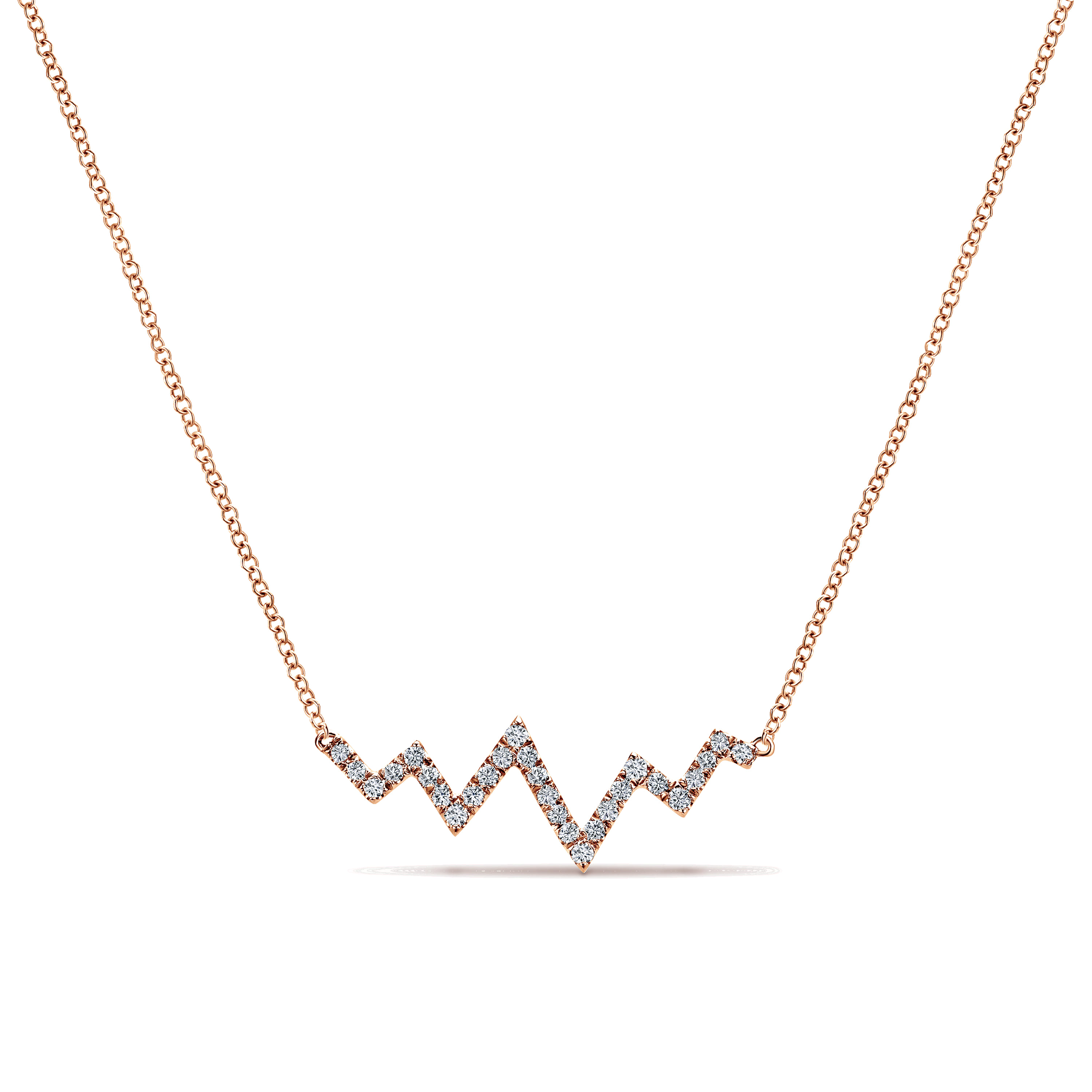 Zig Zag Diamond Necklace
