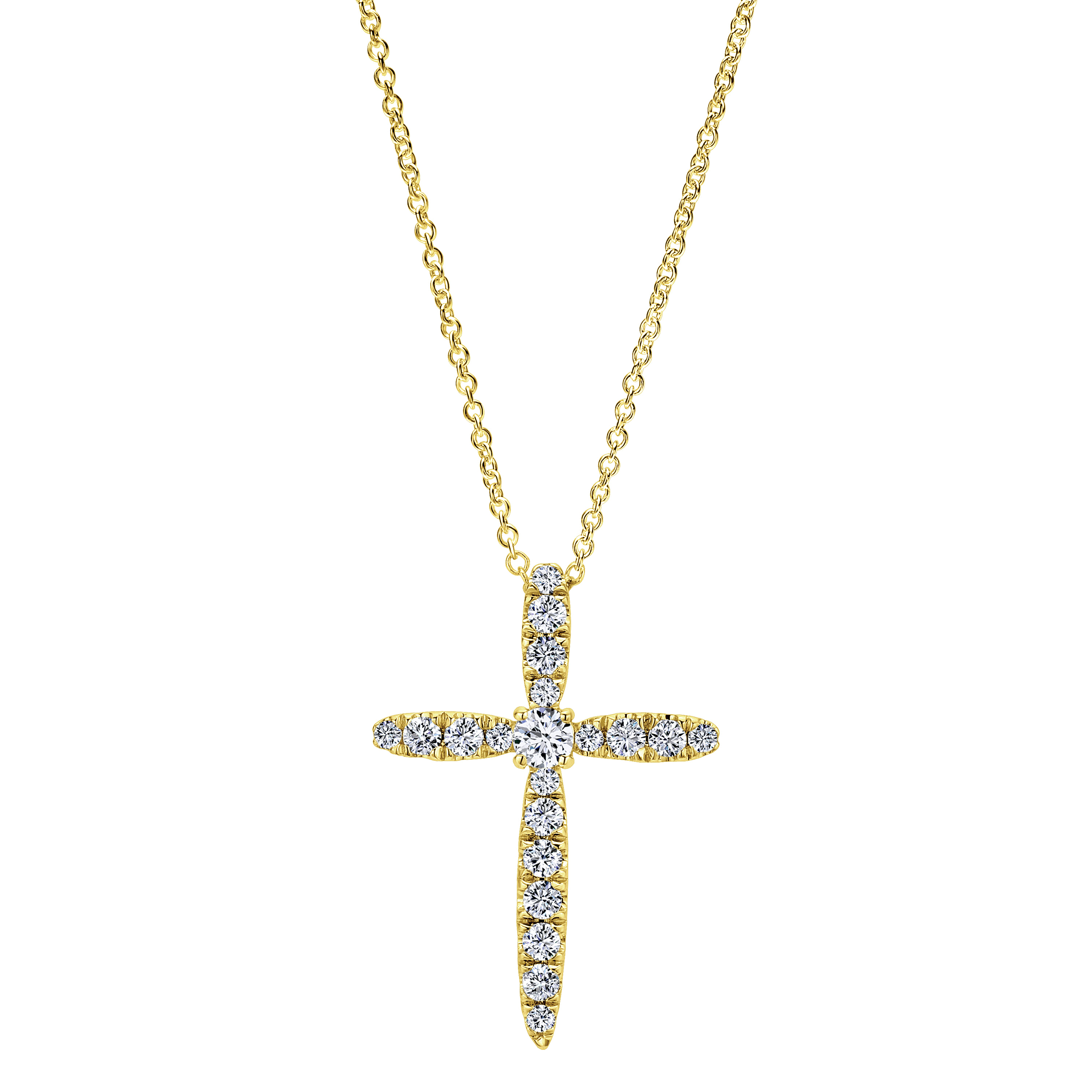 Diamond Cross Pendant Necklace