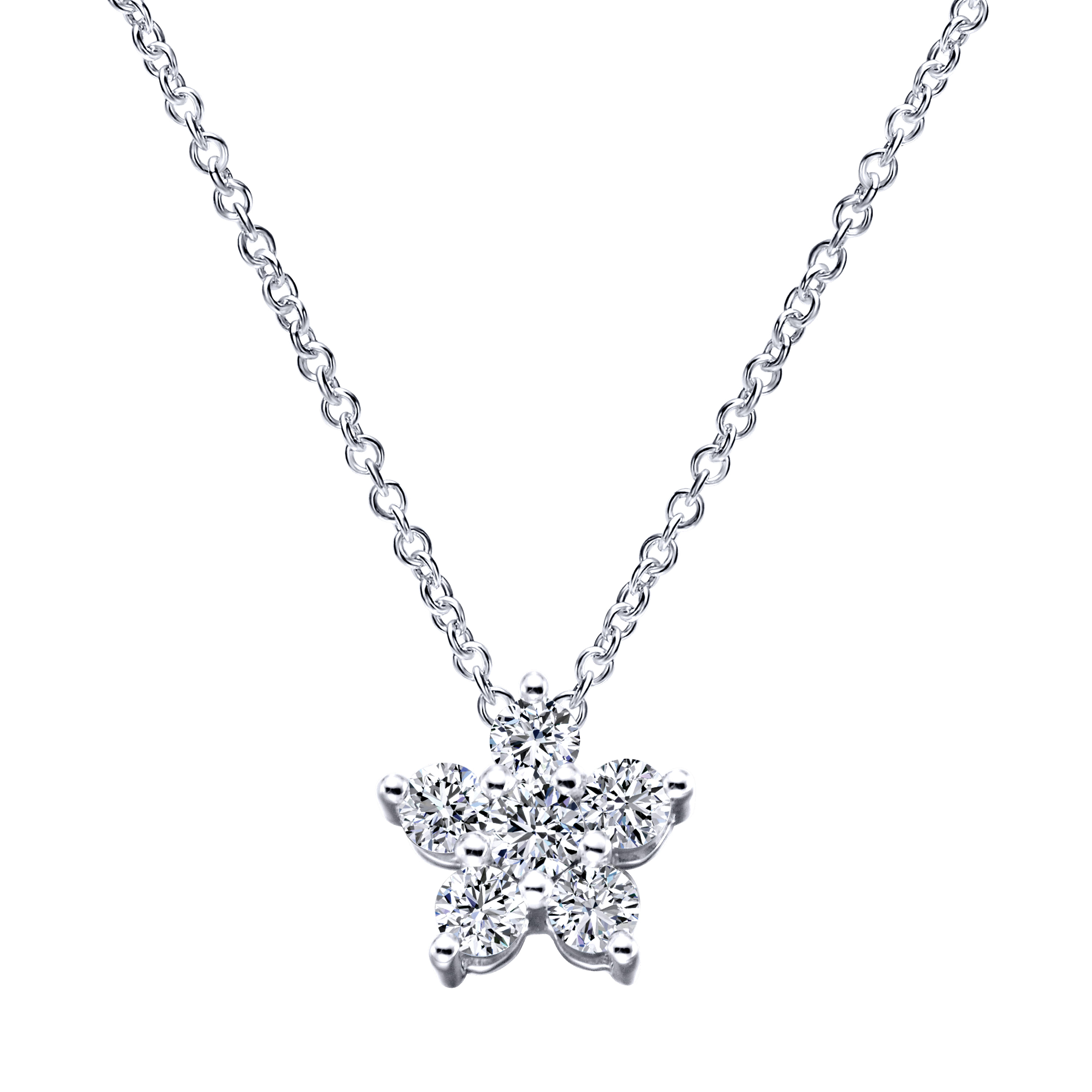 Diamond Star Inspired Pendant Necklace