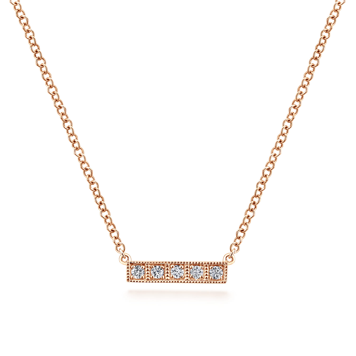 Diamond Bar Necklace