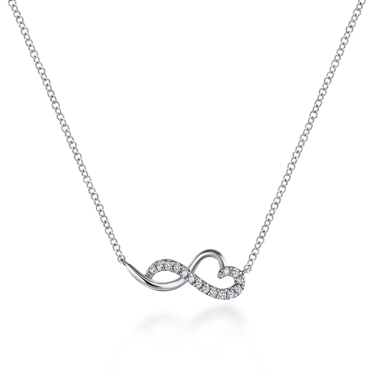 Diamond Infinity Pendant Necklace
