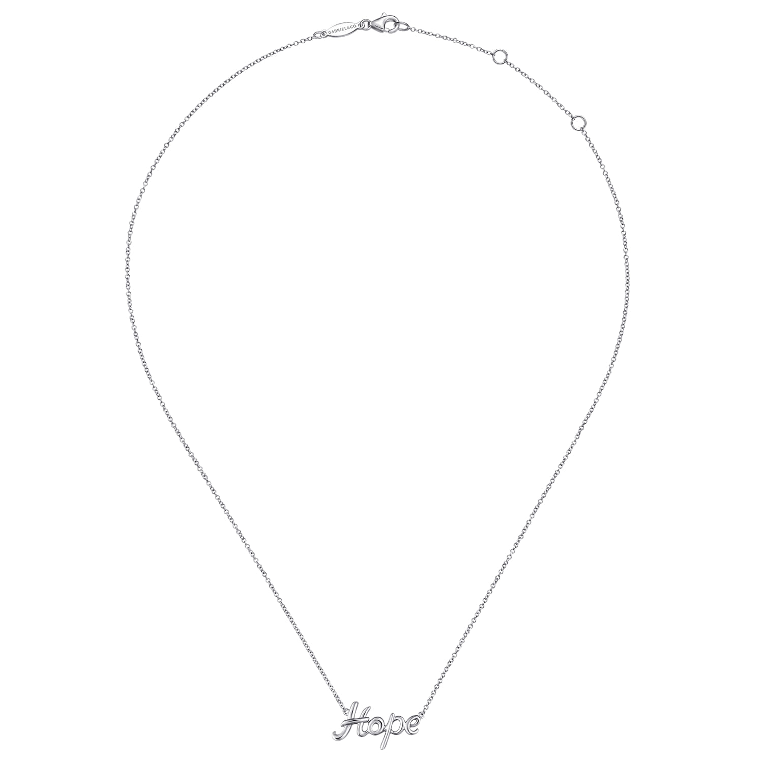 Hope Necklace in Sterling Silver, photograph 2