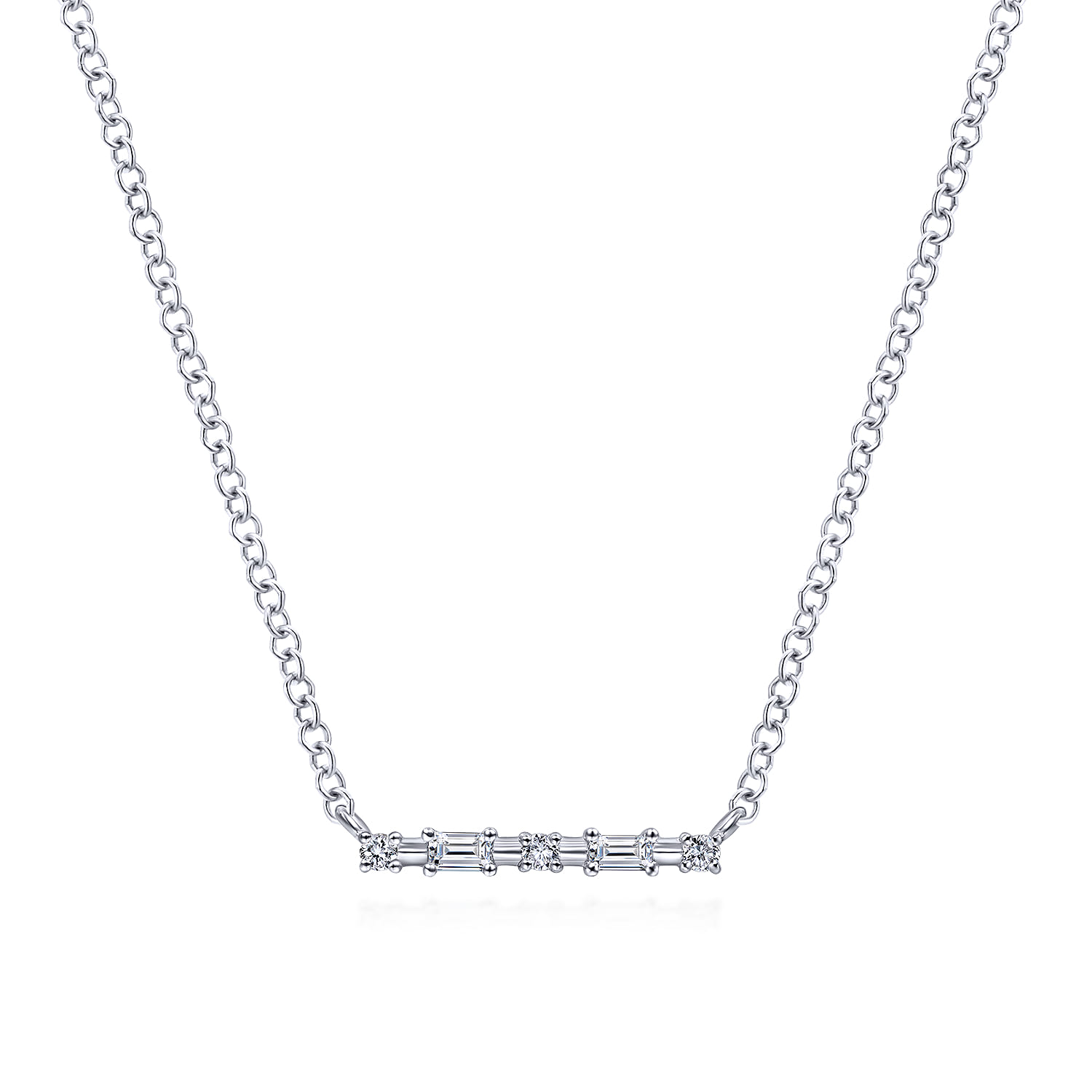 Diamond Bar Necklace